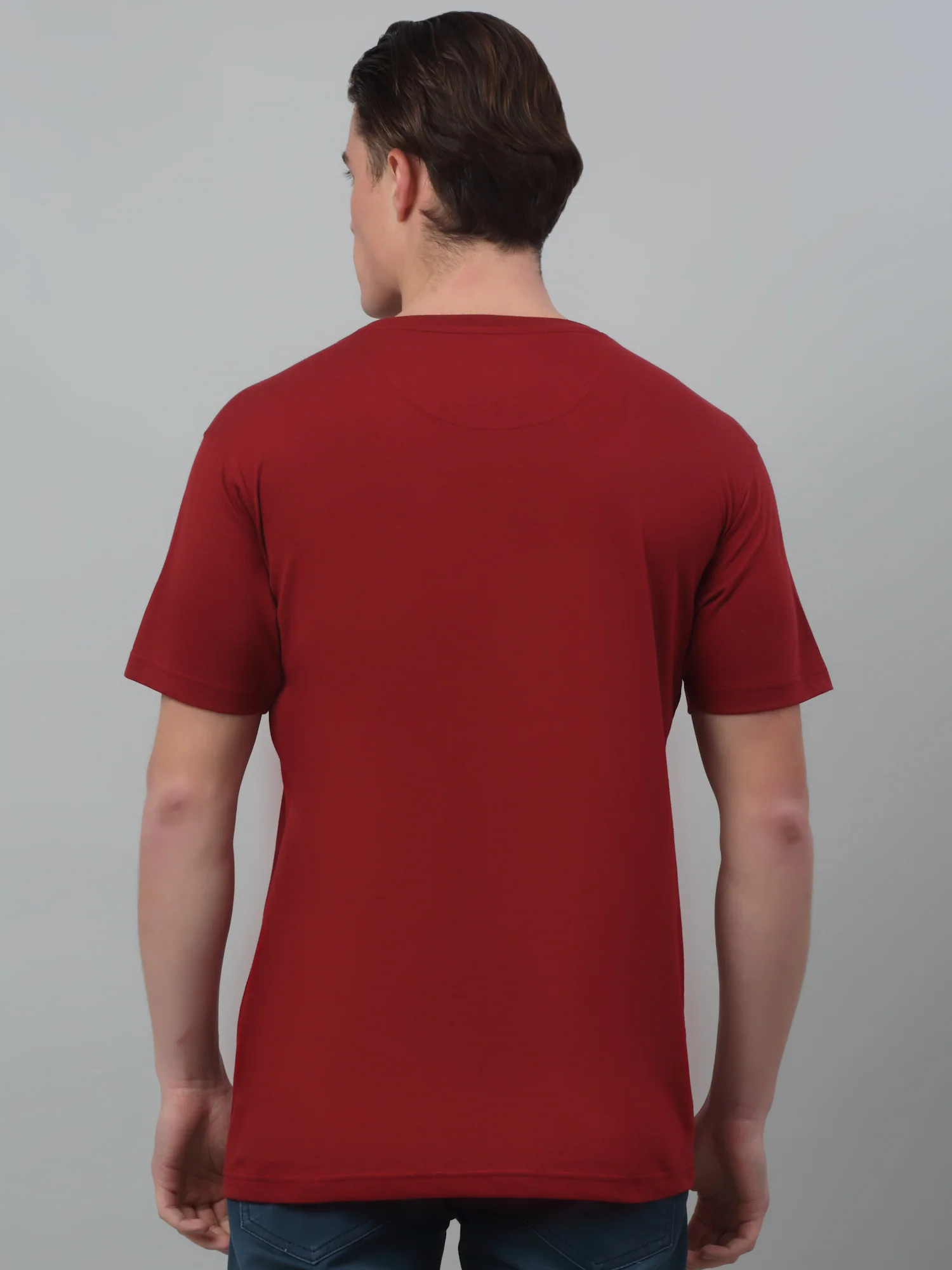 T-Shirt for Men | Breathable & Soft with Color Fastness Regular Fit Round Neck Poly Cotton Fabric Printed Pattern - Image 2