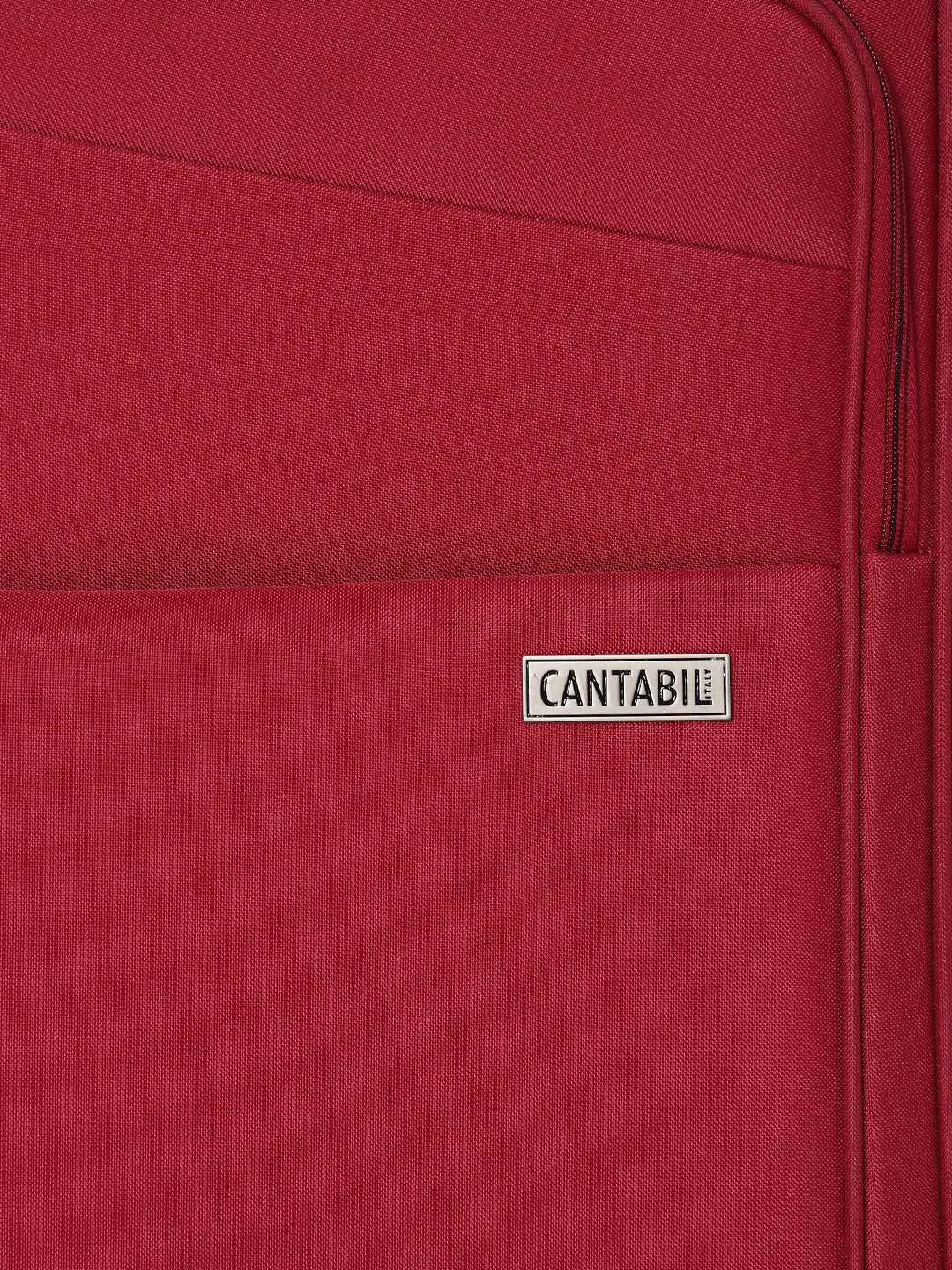 Unisex Red Fashion Soft Luggage Trolley Bag - Image 7