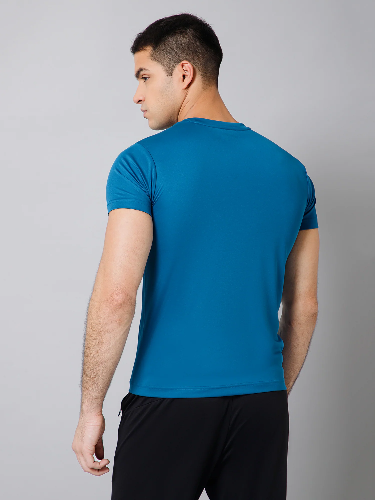 T-Shirt for Men | Breathable & Soft with Color Fastness Regular Fit Round Neck Polyester Fabric Printed Pattern - Image 4