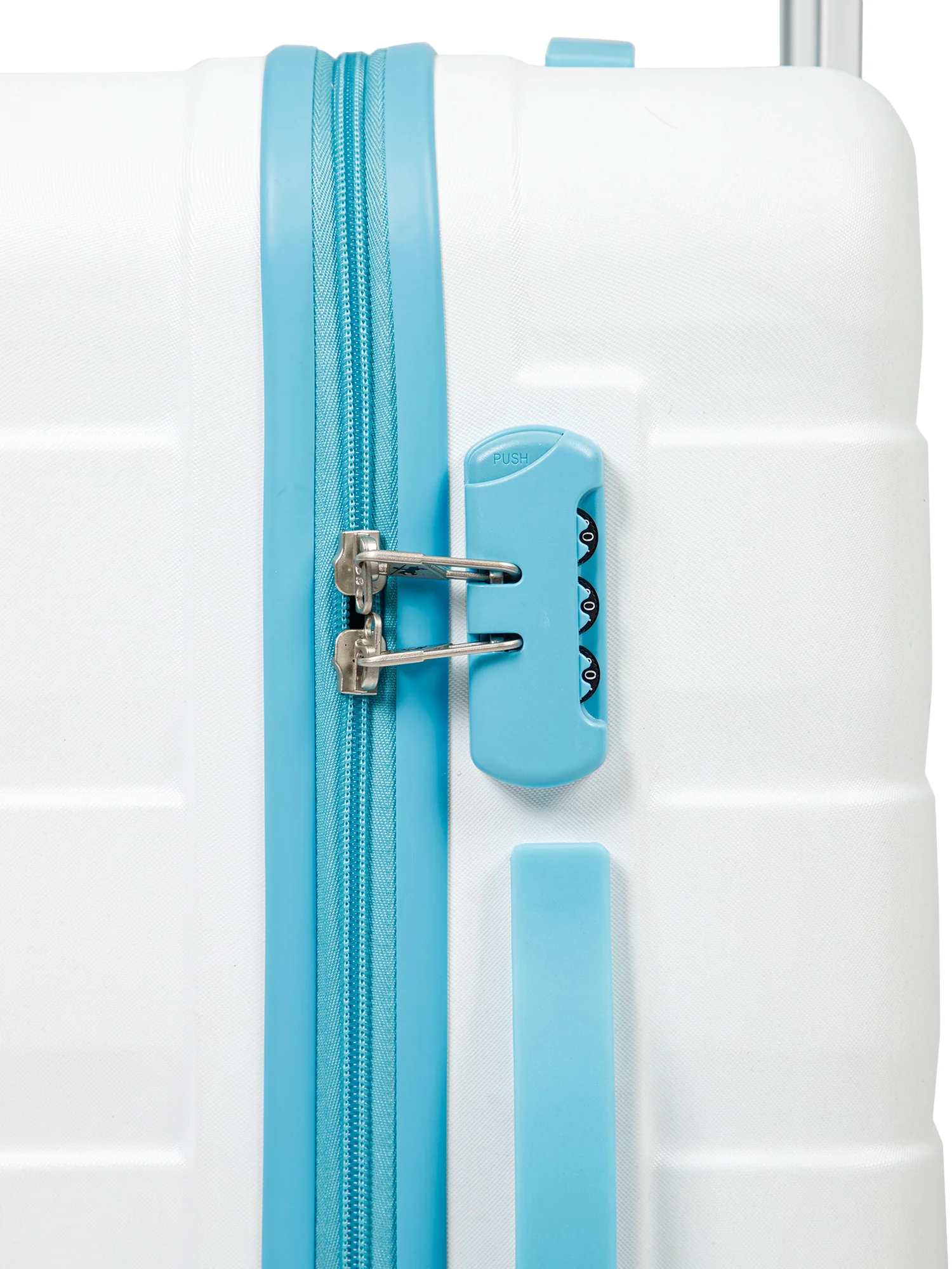 Unisex Sky Blue Fashion Hard Luggagae Trolley Bag - Image 3