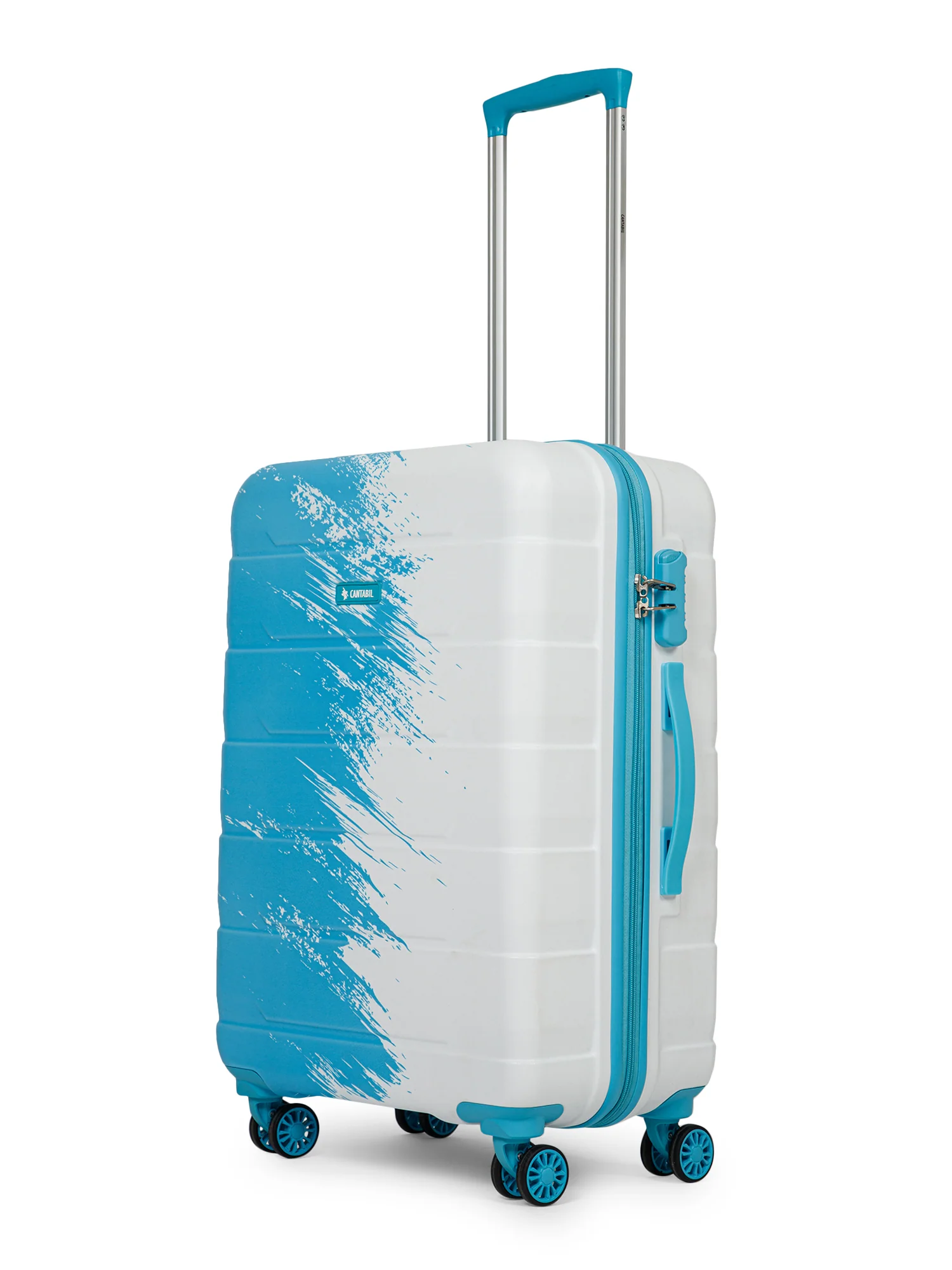 Unisex Sky Blue Fashion Hard Luggagae Trolley Bag - Image 6