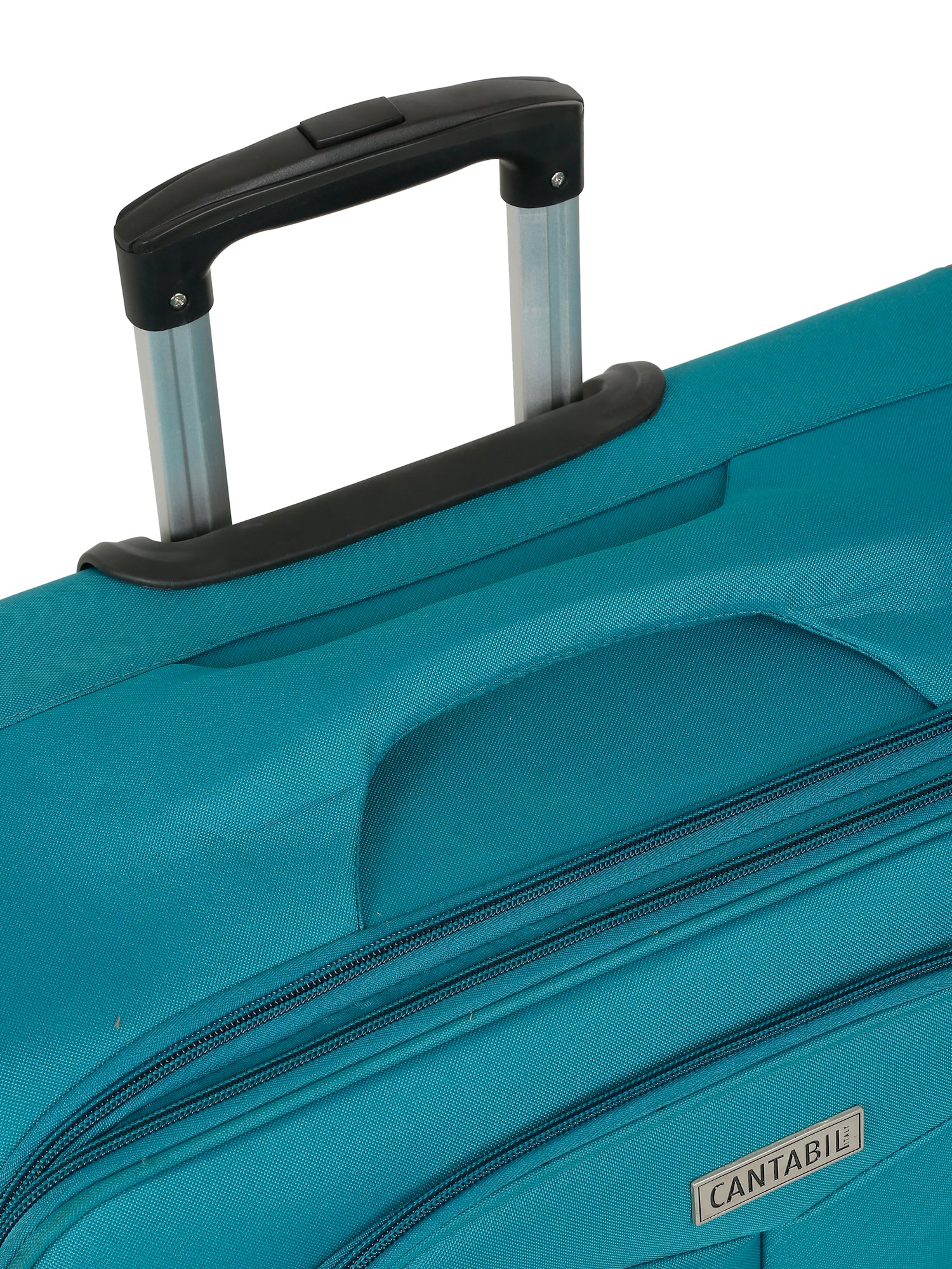 Unisex Teal Fashion Soft Luggage Trolley Bag - Image 3