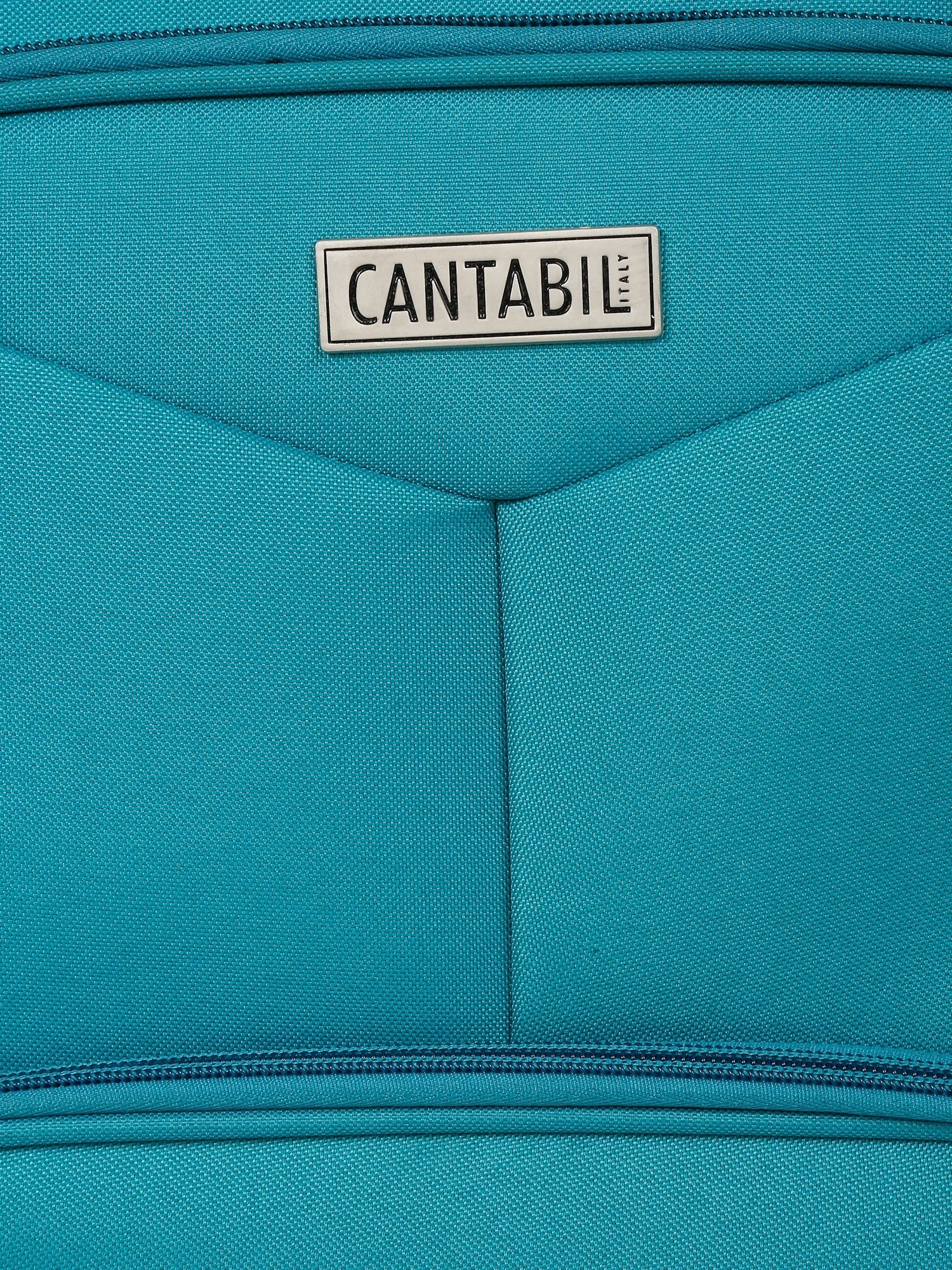 Unisex Teal Fashion Soft Luggage Trolley Bag - Image 9
