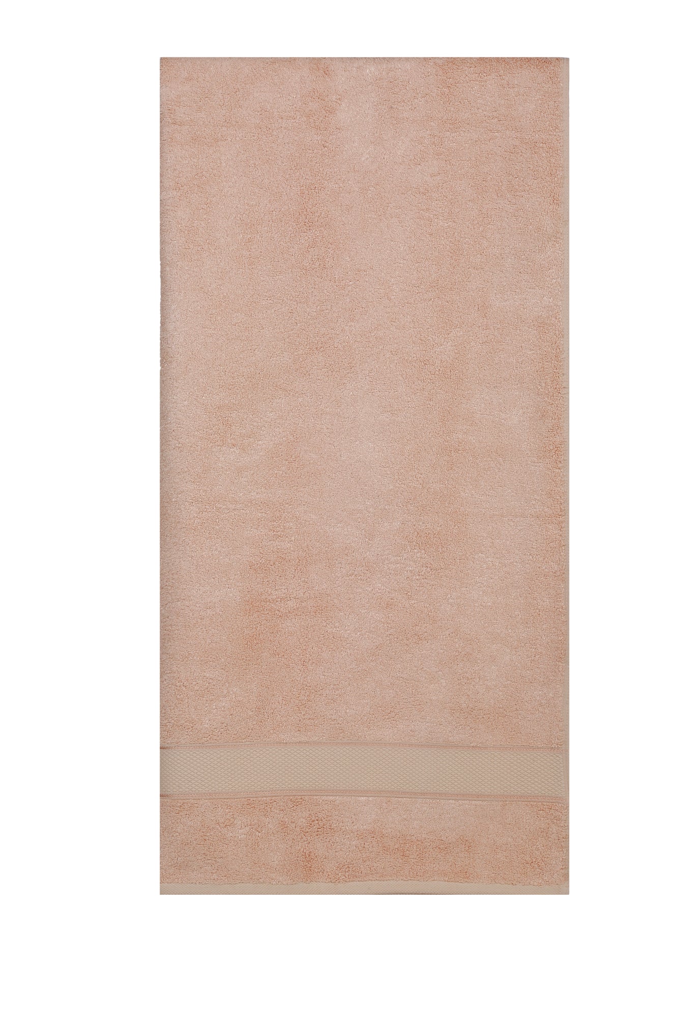 Unisex Peach Basic Terry Bath Towel - Image 3