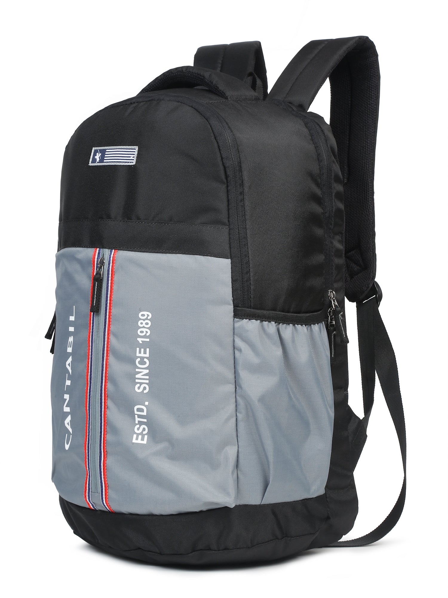 Unisex Grey Casual Back Pack - Image 6