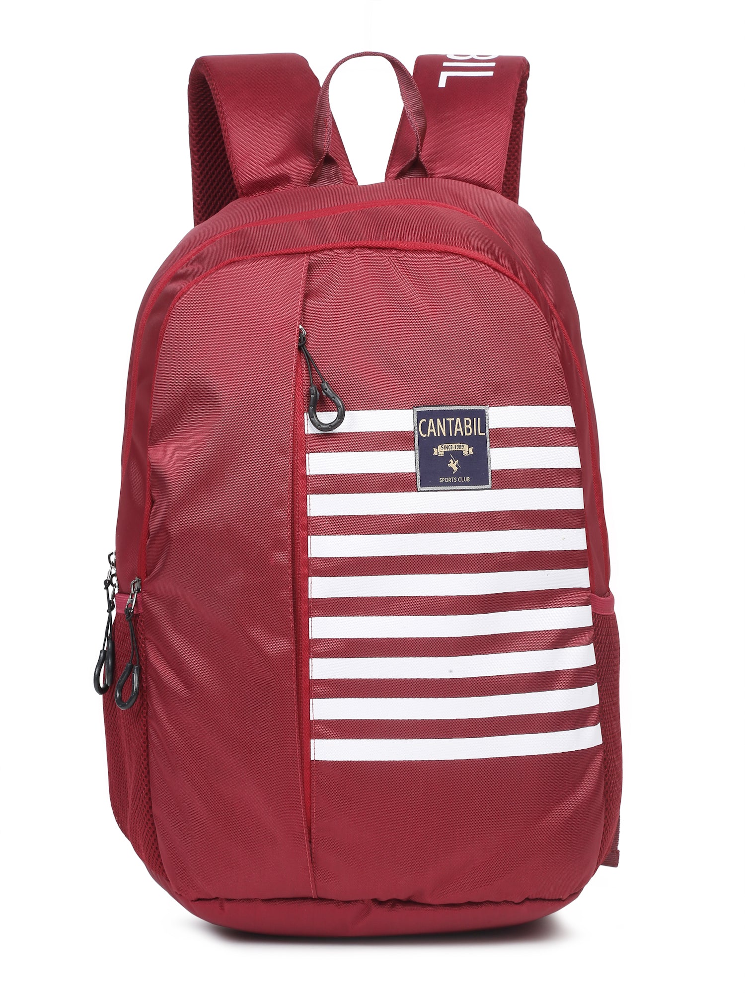 Unisex Maroon Casual Back Pack - Image 3