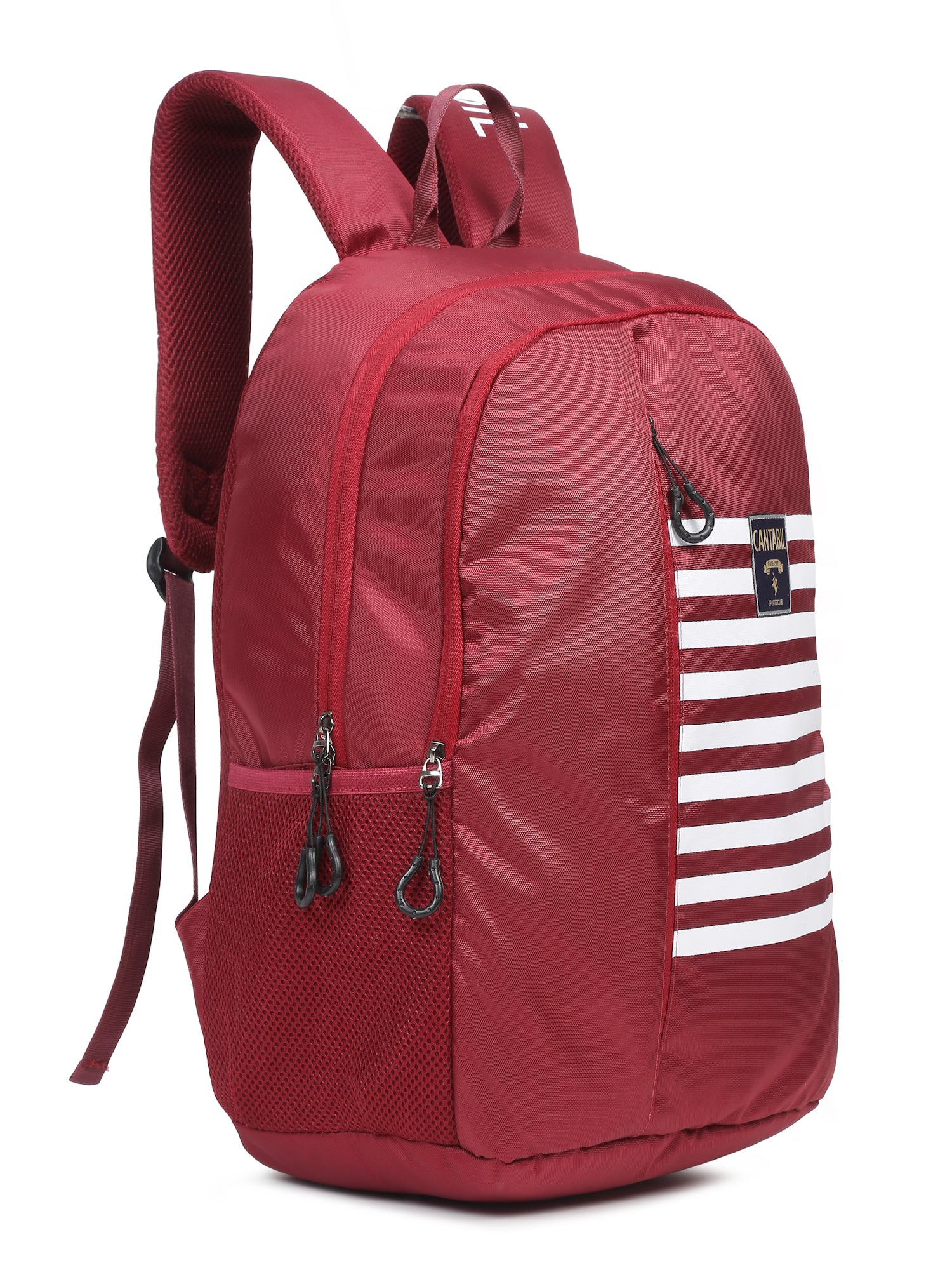 Unisex Maroon Casual Back Pack - Image 4