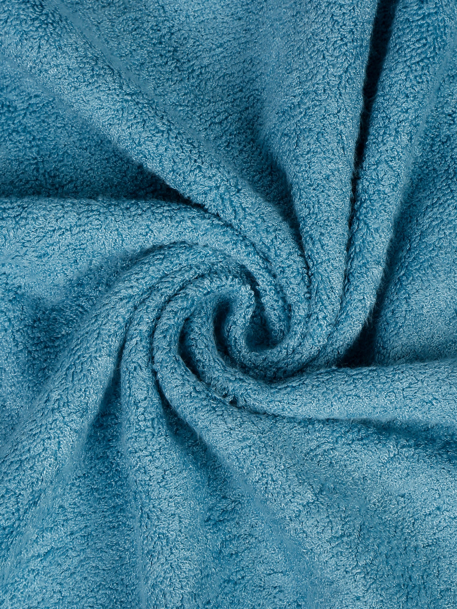 Unisex Turquoise Basic Terry Bath Towel - Image 5