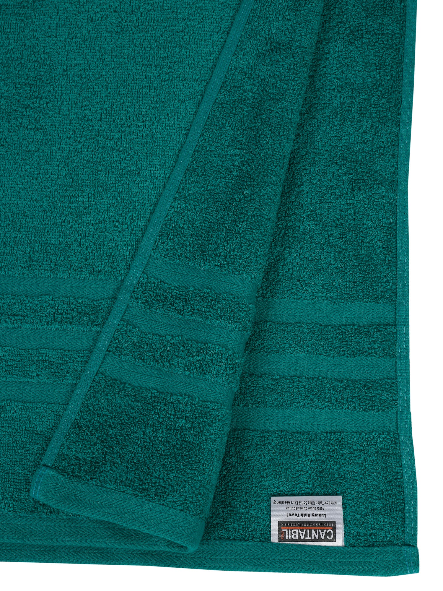Unisex Sea green Basic Terry Bath Towel - Image 4