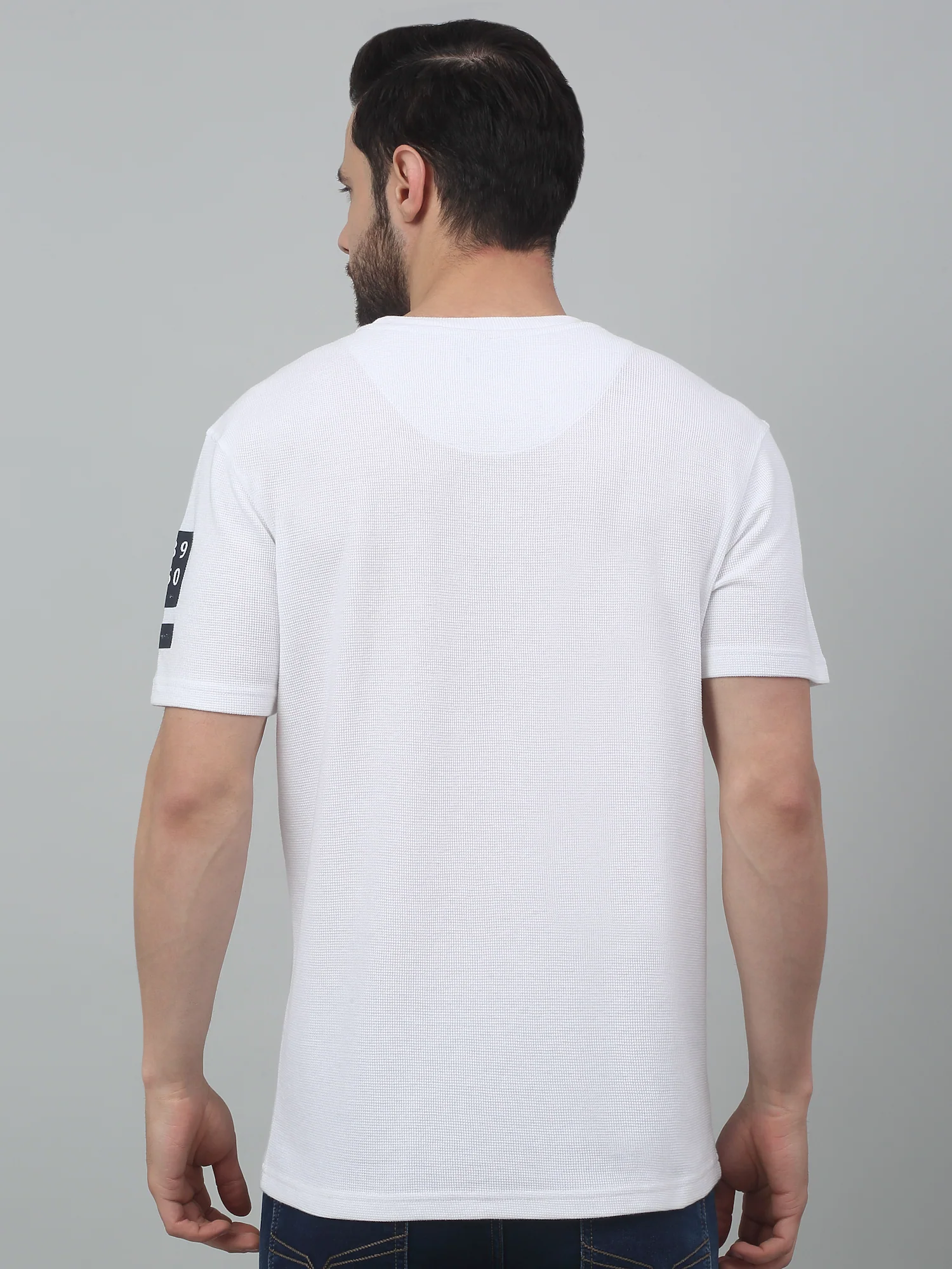 T-Shirt for Men | Breathable & Soft with Color Fastness Regular Fit Round Neck Poly Cotton Fabric Printed Pattern - Image 2