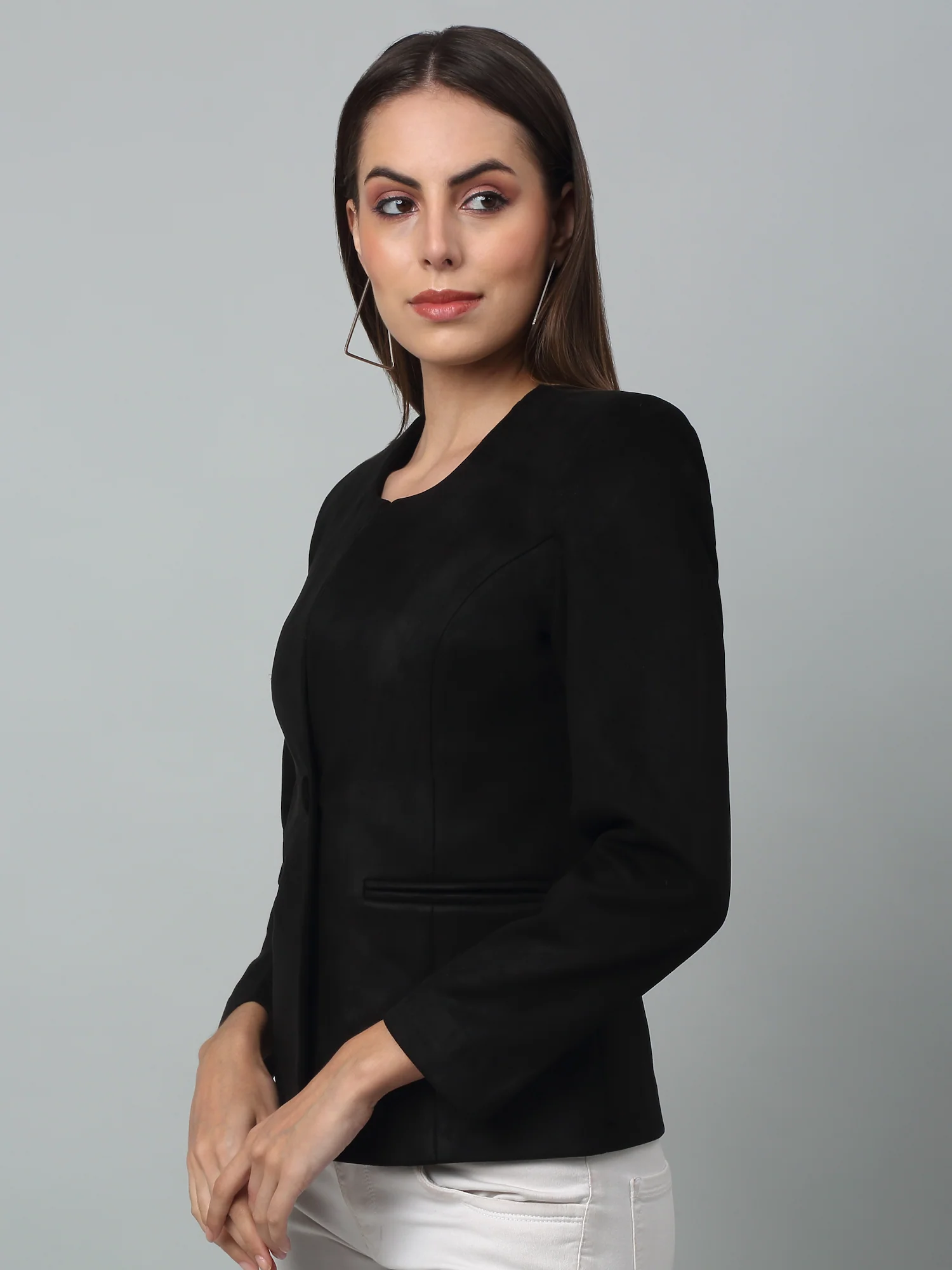 Cantabil Women Black Casual Blazer | Classic Style - Image 3