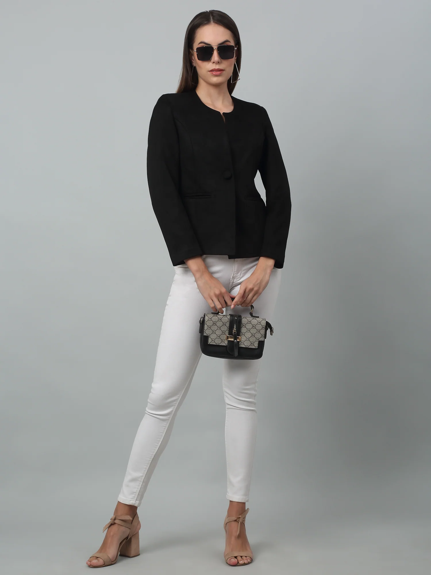 Cantabil Women Black Casual Blazer | Classic Style - Image 5