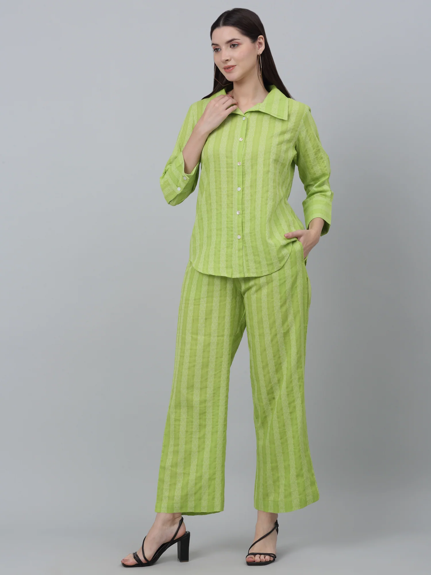 Women Green Co-Ord Set - Image 2
