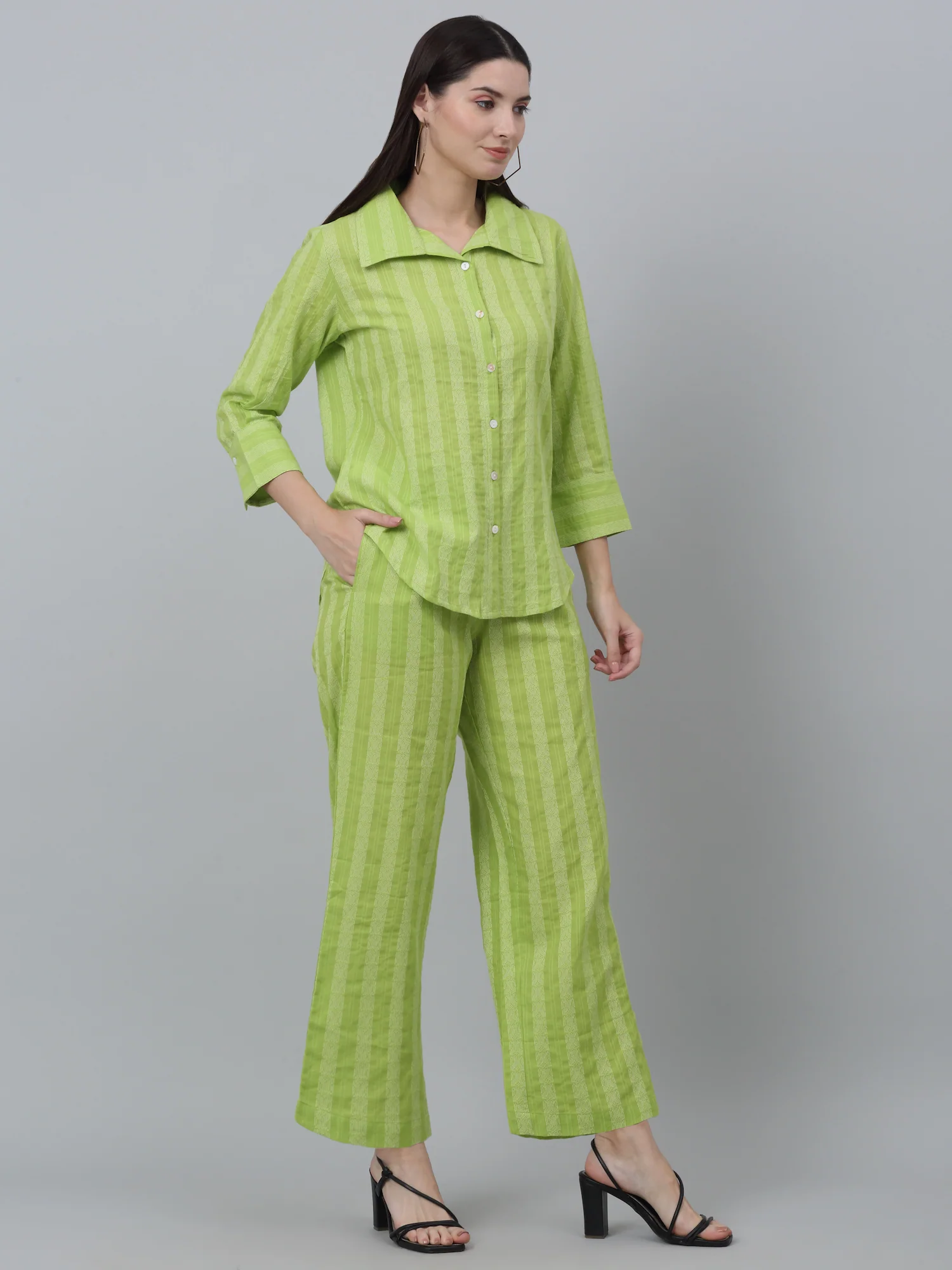 Women Green Co-Ord Set - Image 3