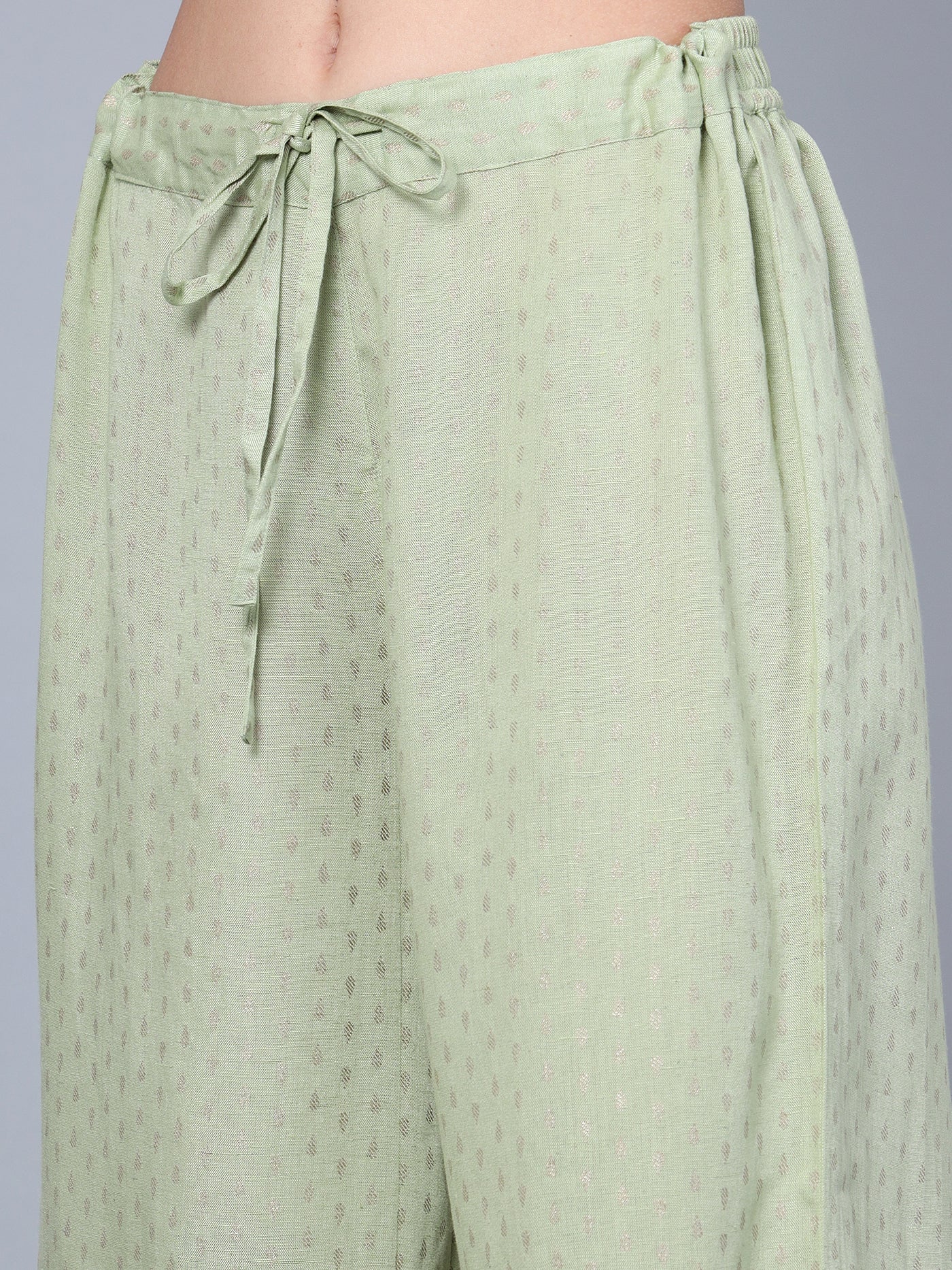 Women's Casual Offwhite Printed Palazzo Set - Image 5
