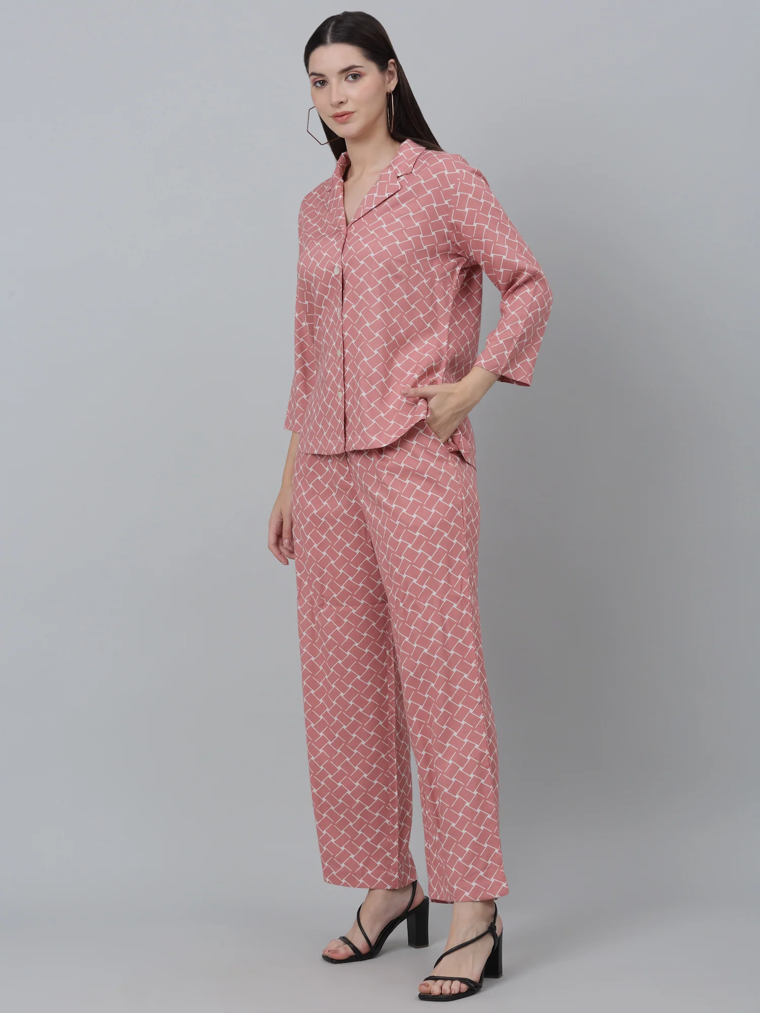 Women Pink Co-Ord Set - Image 2