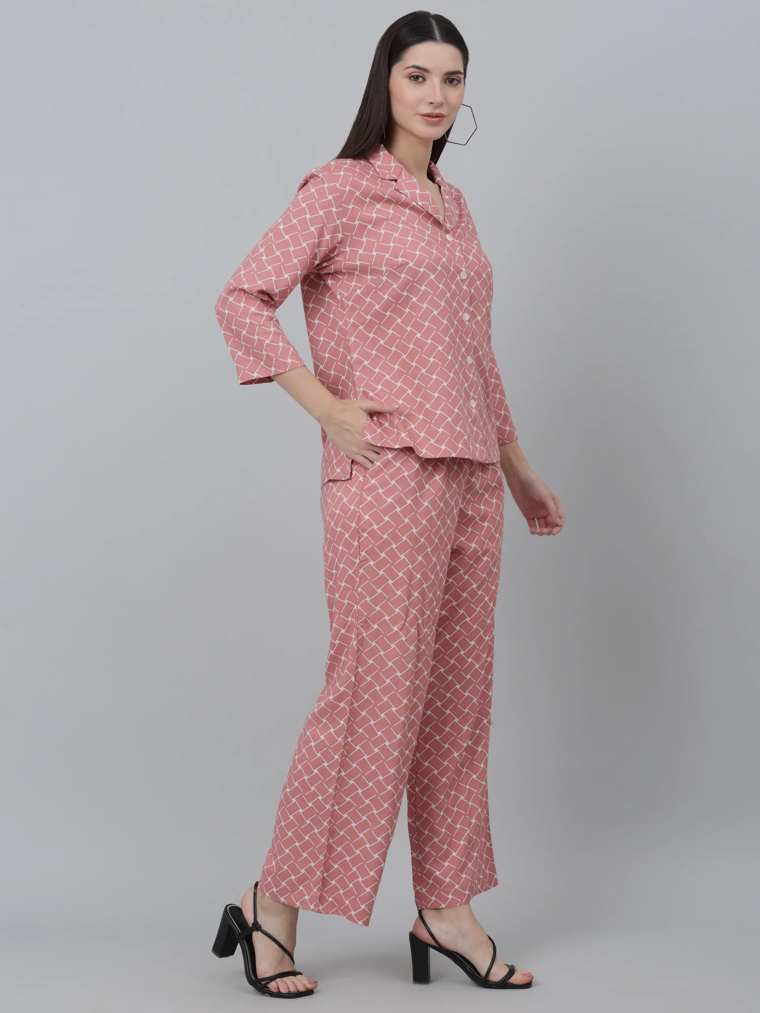 Women Pink Co-Ord Set - Image 3