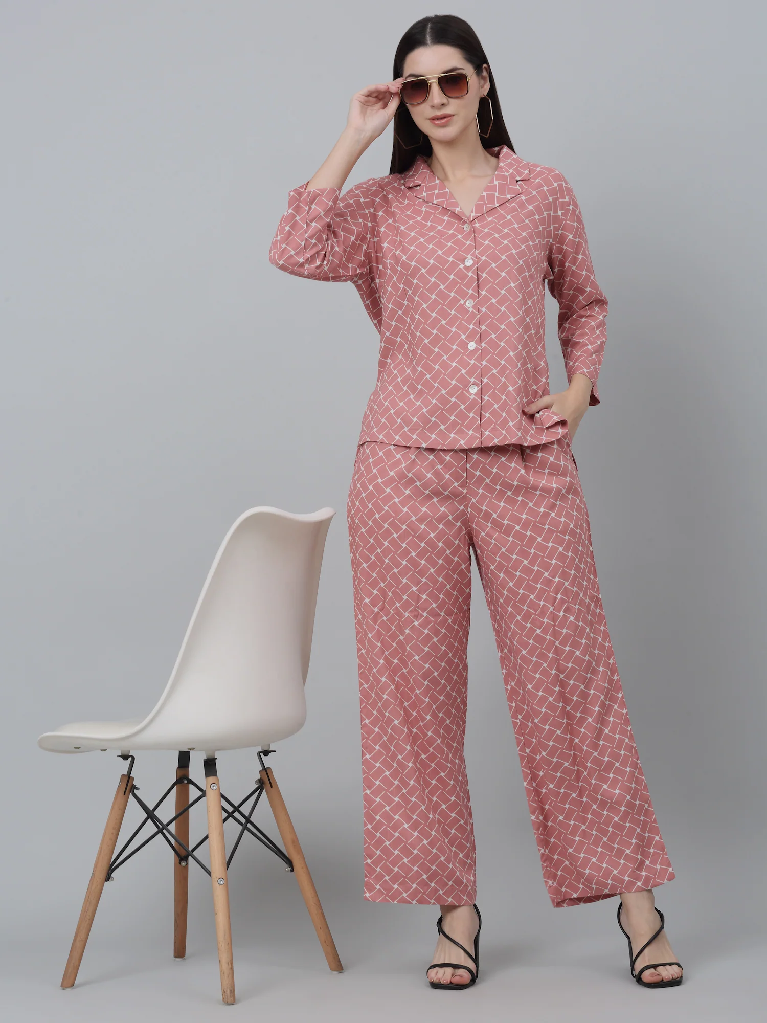 Women Pink Co-Ord Set - Image 5