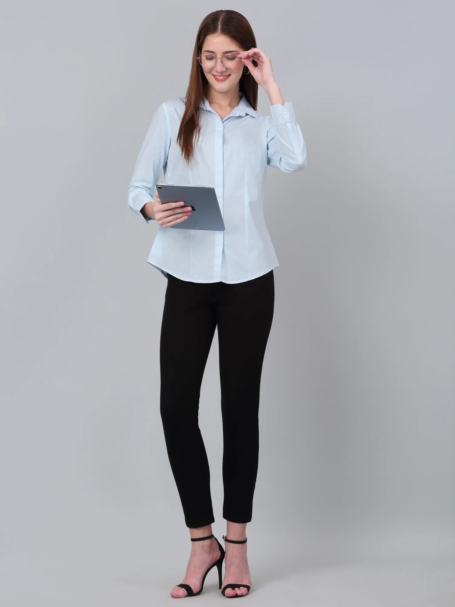 Women's Black Solid Jegging Pant - Image 6