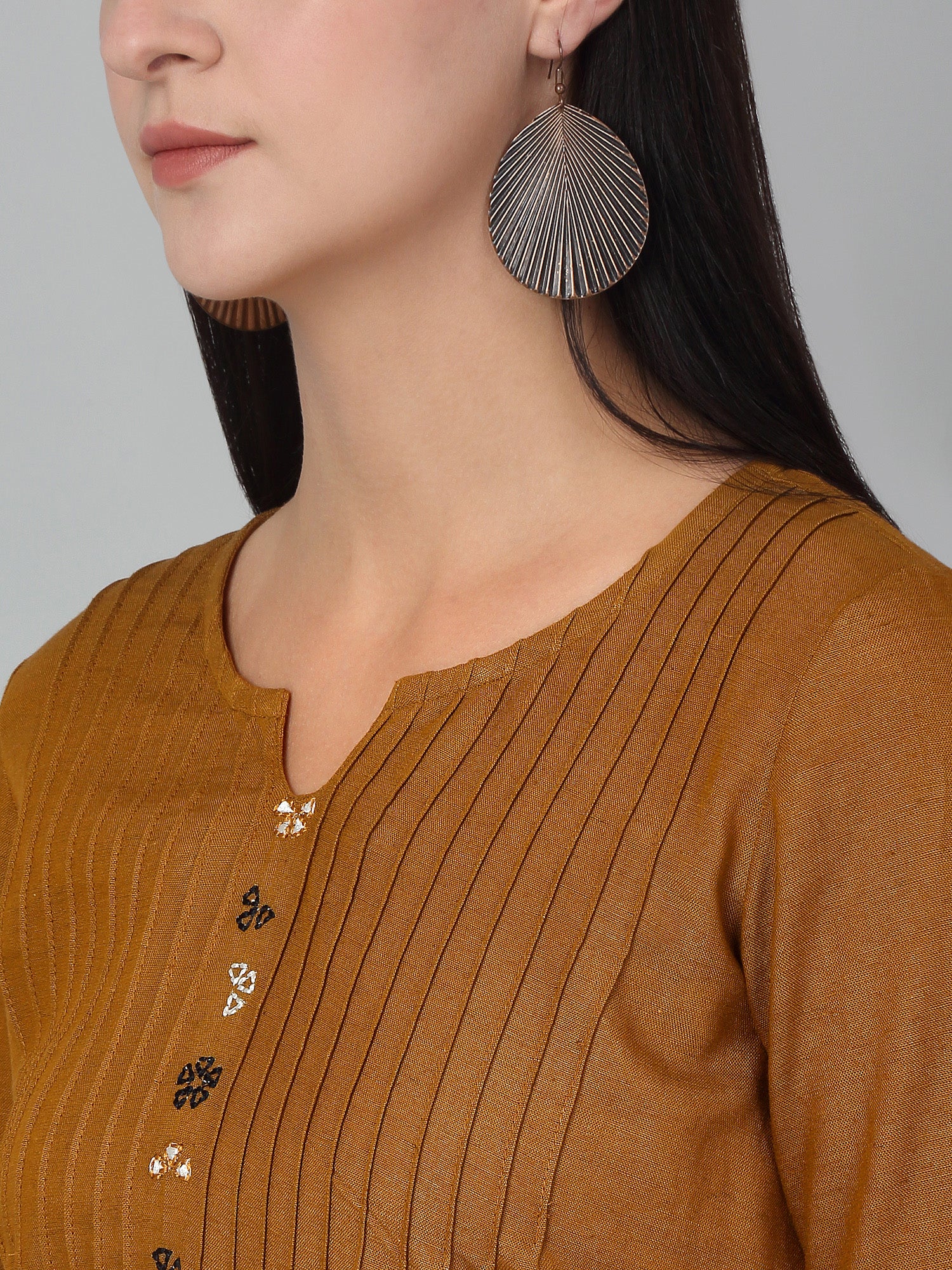Women's Casual Brown Solid Palazzo Set - Image 5