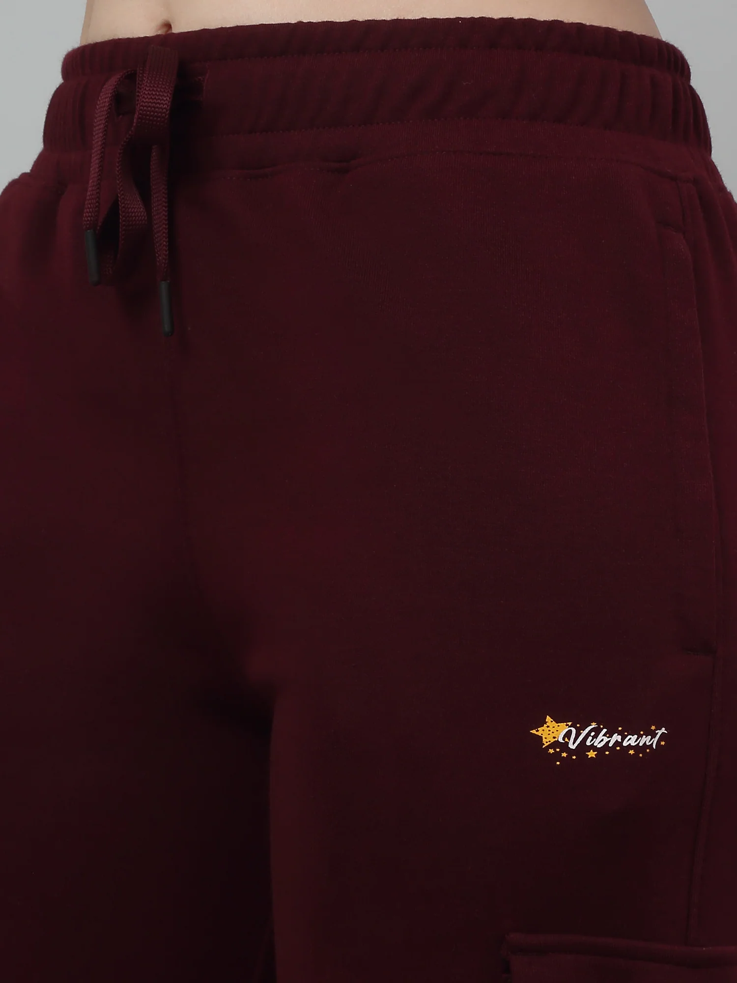 Women's Casual  Maroon Ankle length Mid rise Track Pants - Image 5