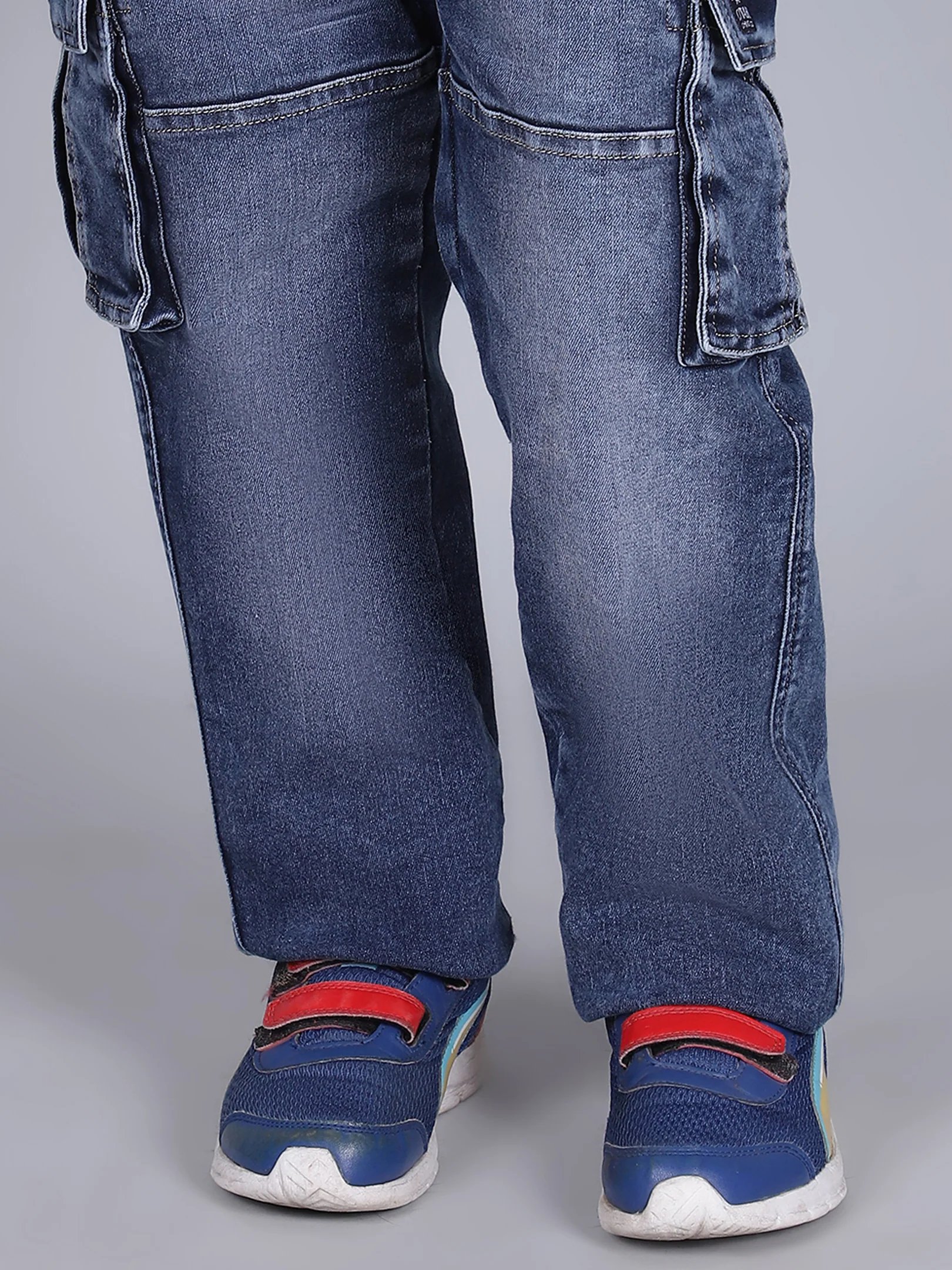 Cargo for Boys | Breathable & Soft with Color Fastness Regular Fit Poly Cotton Fabric Solid Pattern Button Closure - Image 8