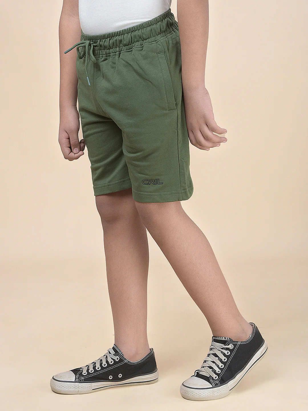 Casual Bermuda for Boys l Breathable & Soft with Color Fastness Regular Fit Cotton Blend Fabric Drawstring Closure Solid Pattern - Image 6