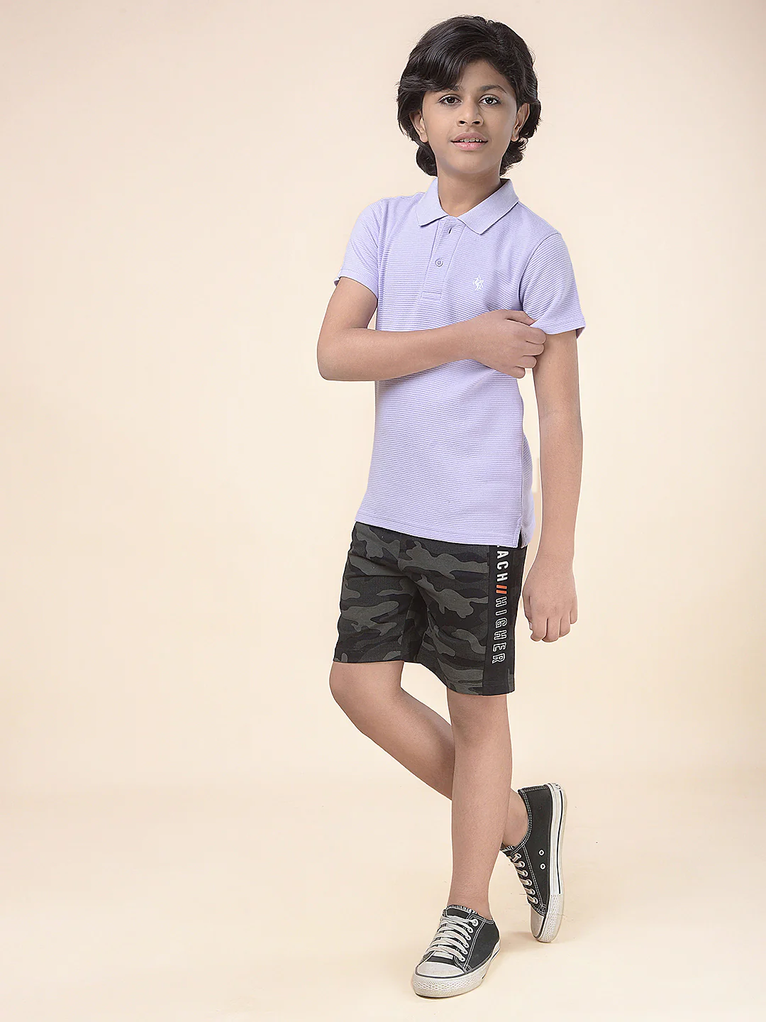 Casual Bermuda for Boys l Breathable & Soft with Color Fastness Regular Fit Poly Cotton Fabric Drawstring Closure Printed Pattern - Image 2