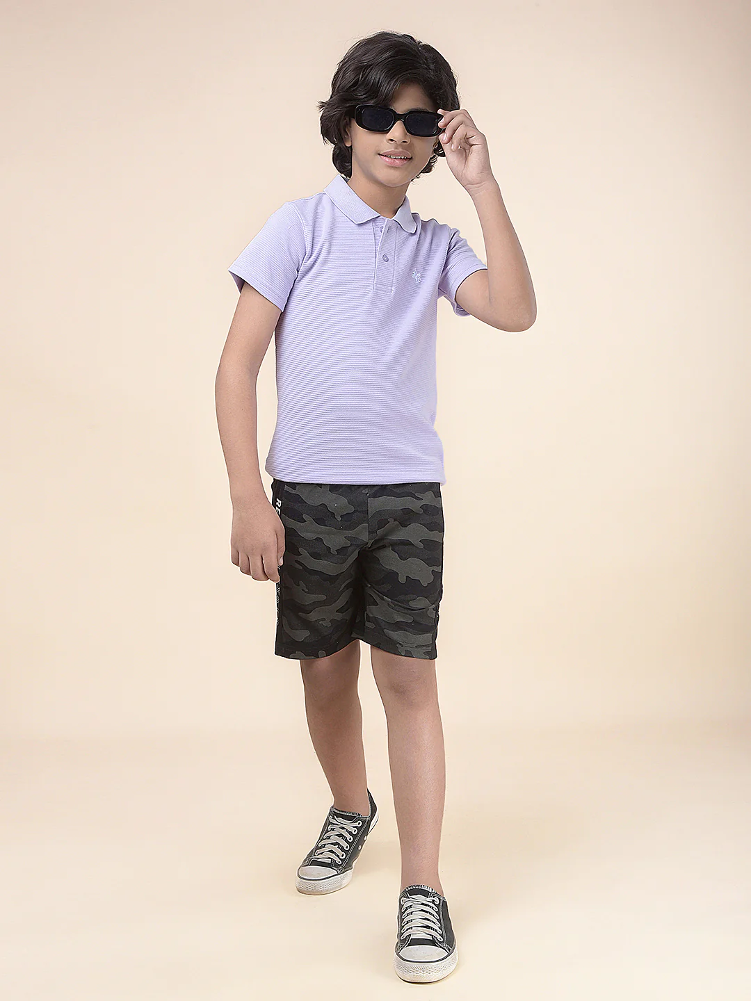 Casual Bermuda for Boys l Breathable & Soft with Color Fastness Regular Fit Poly Cotton Fabric Drawstring Closure Printed Pattern - Image 3