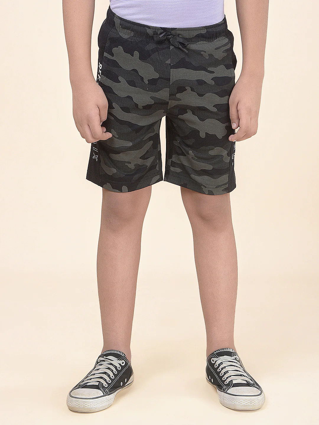 Casual Bermuda for Boys l Breathable & Soft with Color Fastness Regular Fit Poly Cotton Fabric Drawstring Closure Printed Pattern - Image 4