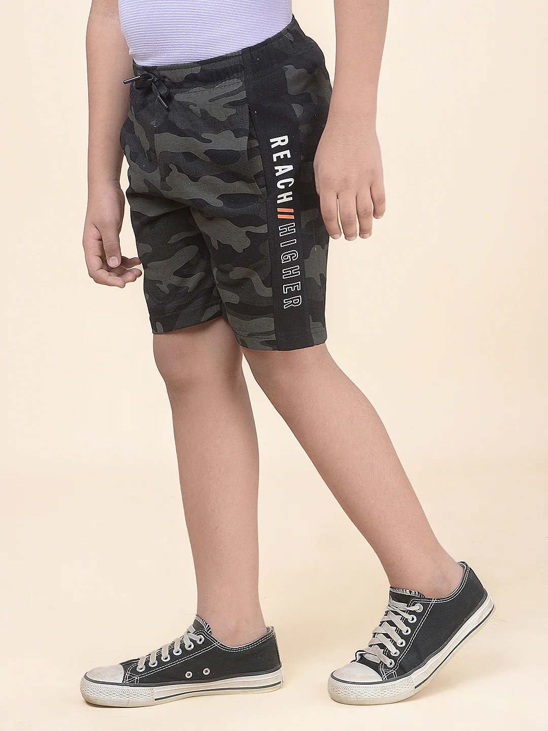 Casual Bermuda for Boys l Breathable & Soft with Color Fastness Regular Fit Poly Cotton Fabric Drawstring Closure Printed Pattern - Image 5
