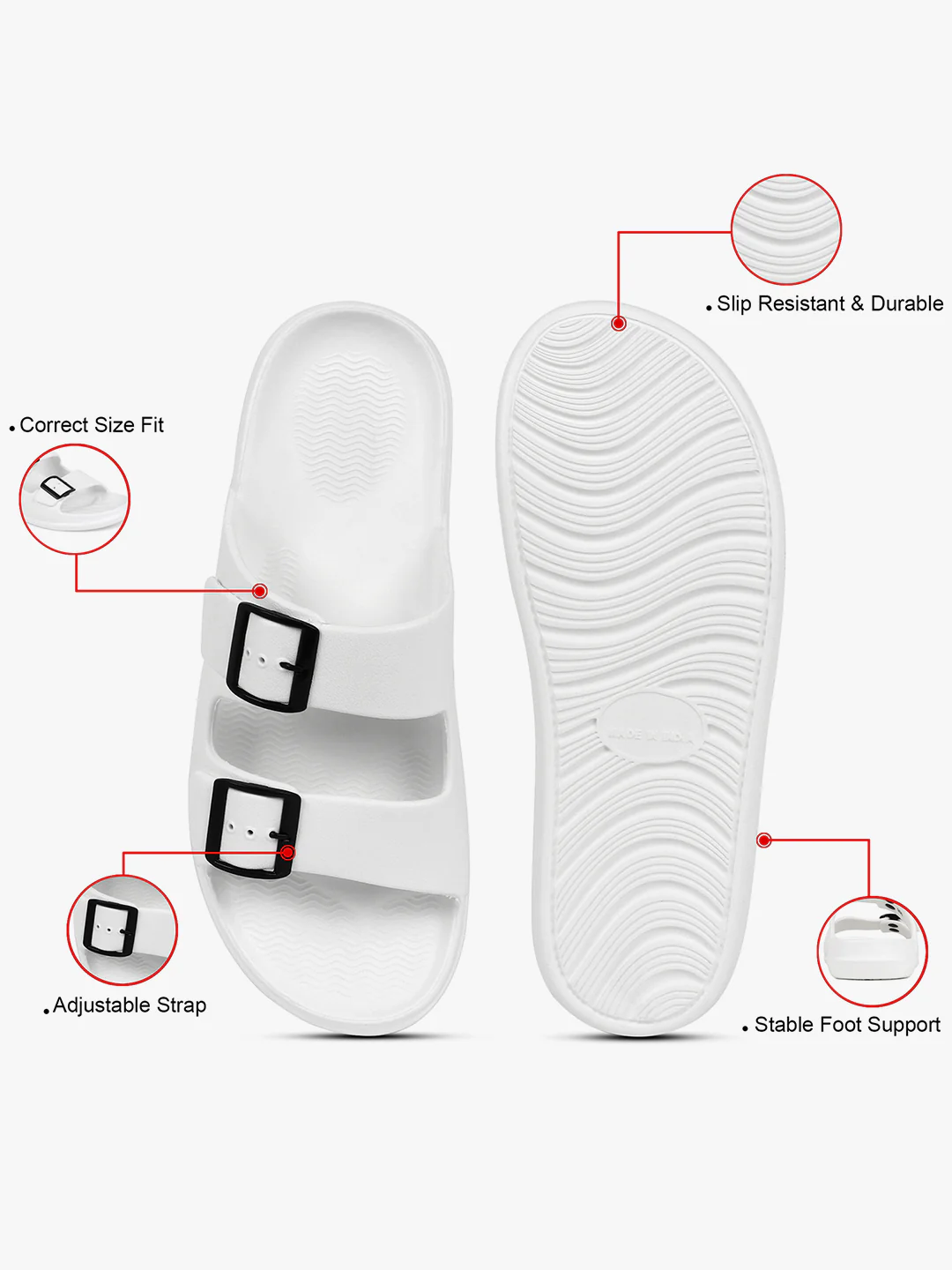 Casual Flip Flop for Men | Lightweight & Comfortable with Cushioned Insole EVA Upper EVA Sole Slip on Closure - Image 6