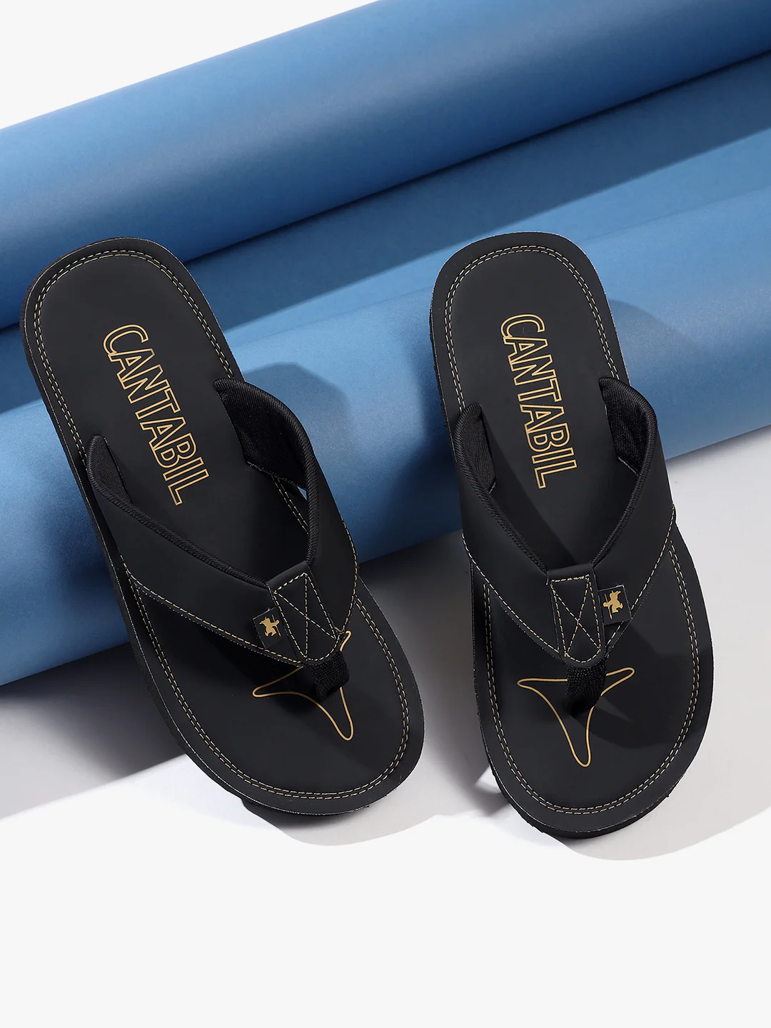 Casual Flip Flop for Men | Lightweight & Comfortable with Cushioned Insole PU Upper Rubber Sole Slip on Closure - Image 2