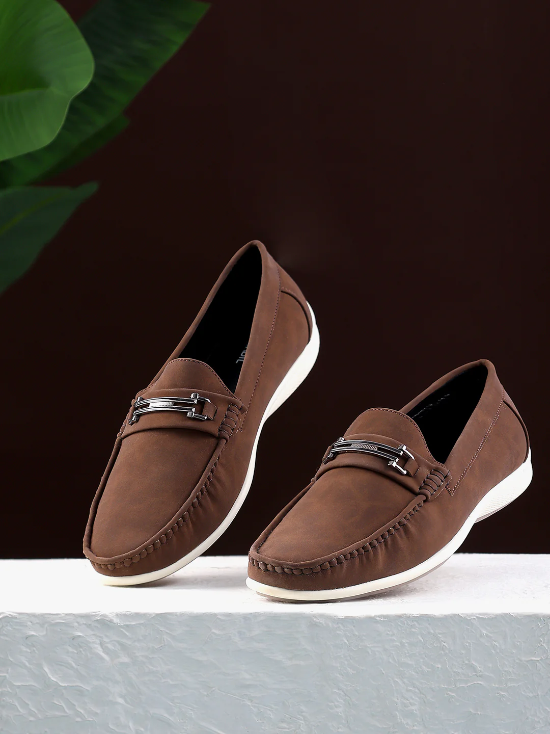 Casual Loafers Shoes for Men | Lightweight & Comfortable with Cushioned Insole PU Upper TPR Sole Slip On on Closure - Image 3