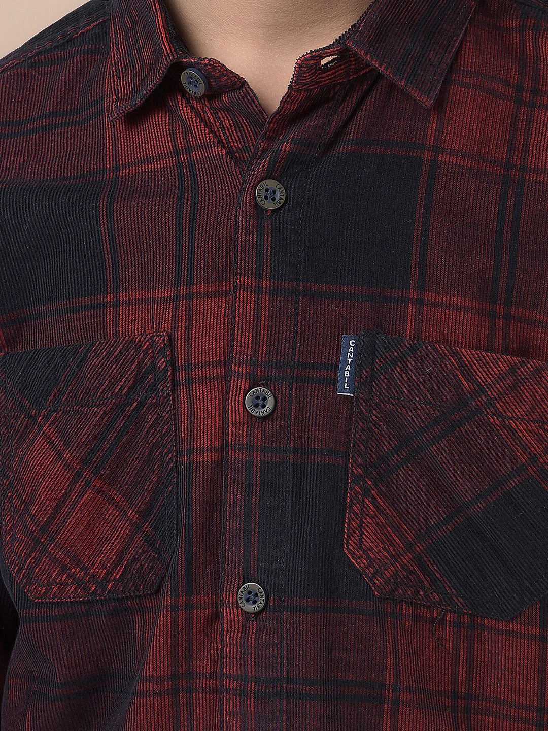 Casual Shirt for Boys l Breathable & Soft with Color Fastness Regular Fit Spread Collar Cotton Fabric Checkered Pattern - Image 8