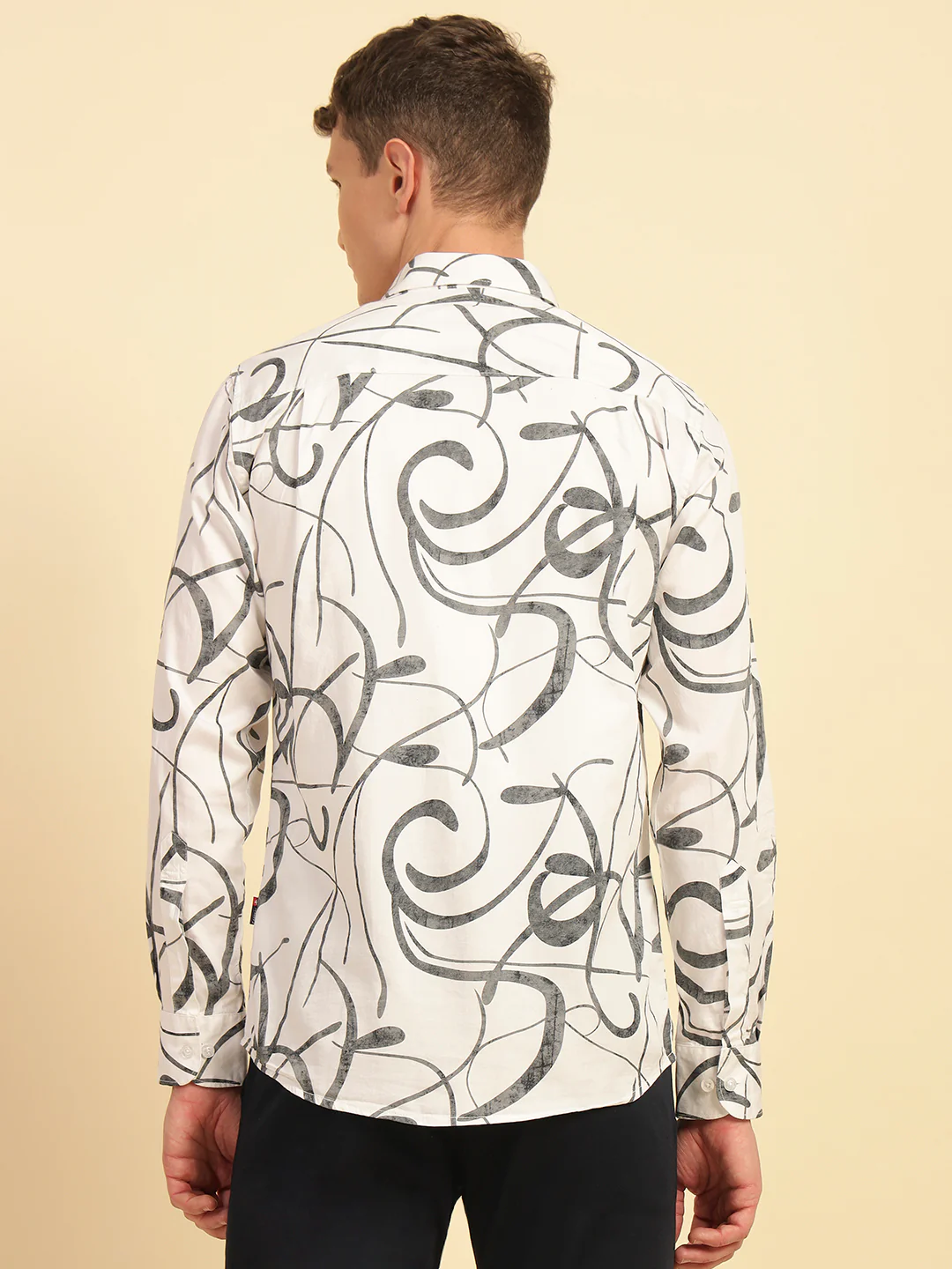 Casual Shirt for Men | Breathable & Soft with Color Fastness Regular Fit Cotton Fabric Printed Pattern - Image 8