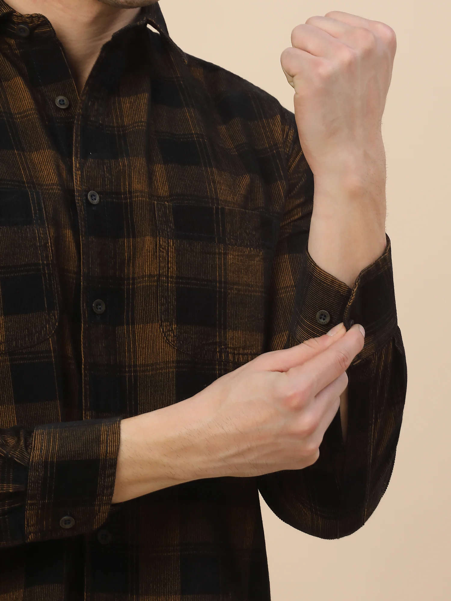 Casual Shirt for Men | Breathable & Soft with Color Fastness Regular Fit Spread Collar Neck Cotton Fabric Check Pattern - Image 6