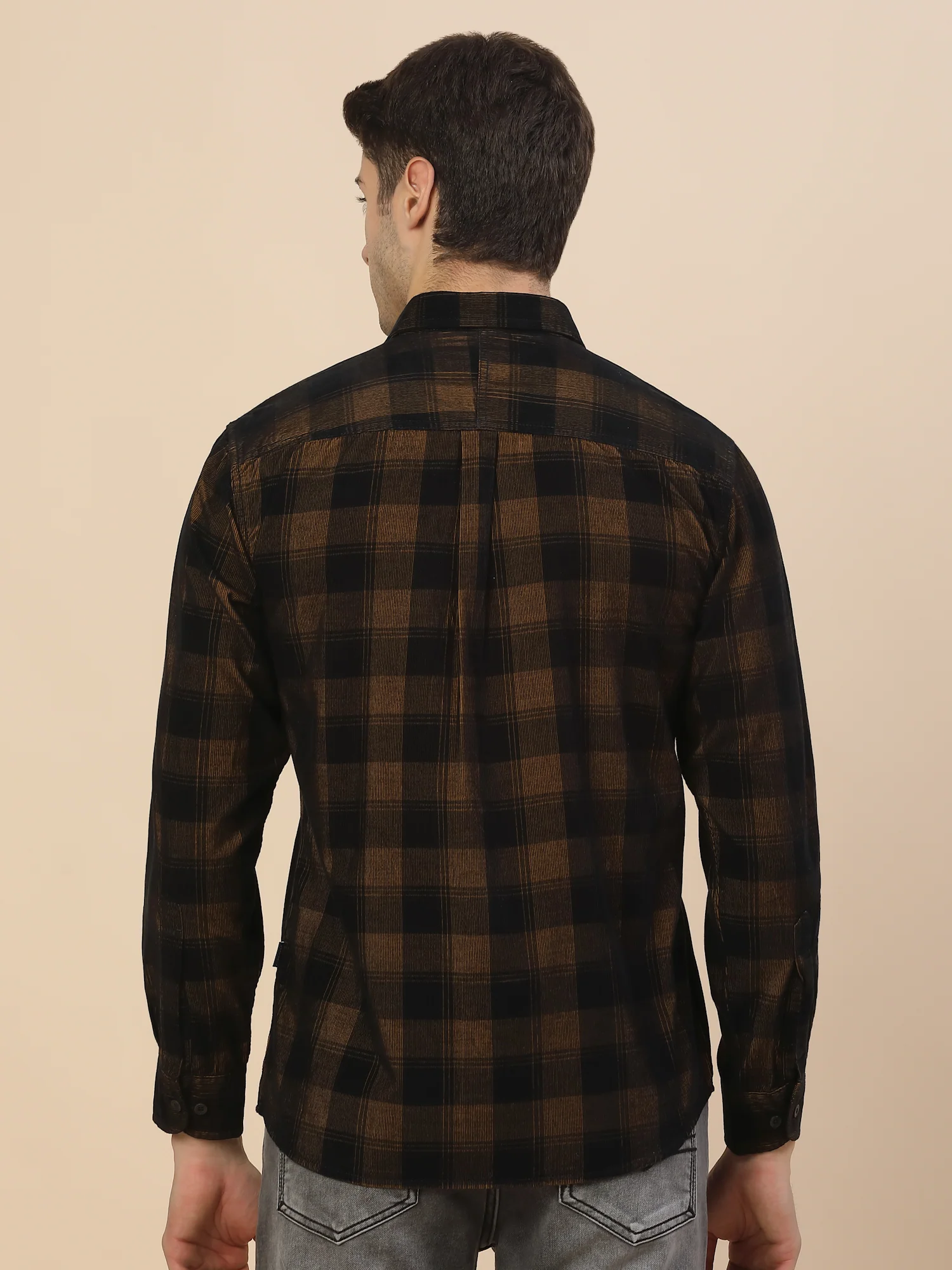 Casual Shirt for Men | Breathable & Soft with Color Fastness Regular Fit Spread Collar Neck Cotton Fabric Check Pattern - Image 8