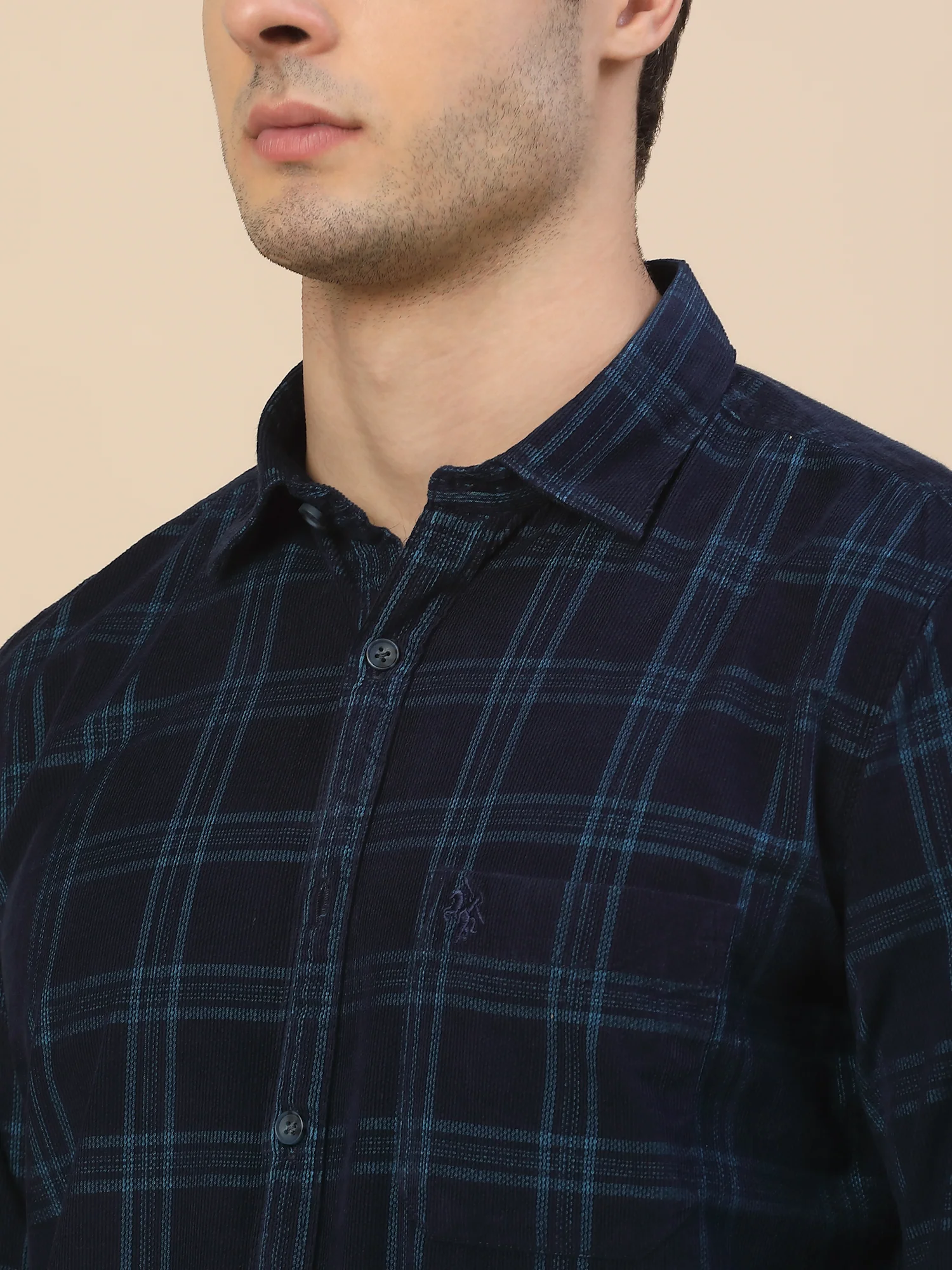 Casual Shirt for Men | Breathable & Soft with Color Fastness Regular Fit Spread Collar Neck Cotton Fabric Check Pattern - Image 5