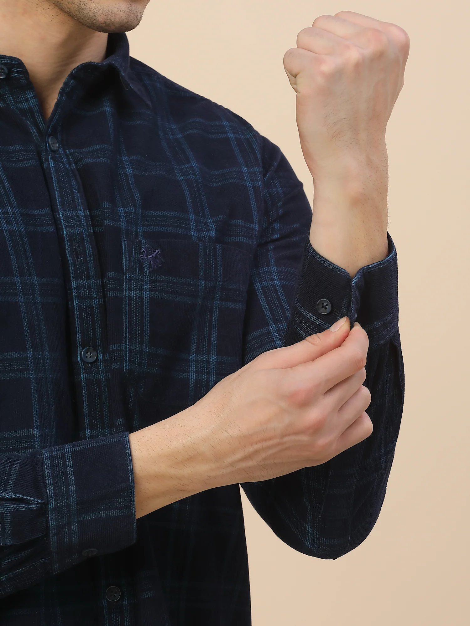 Casual Shirt for Men | Breathable & Soft with Color Fastness Regular Fit Spread Collar Neck Cotton Fabric Check Pattern - Image 7