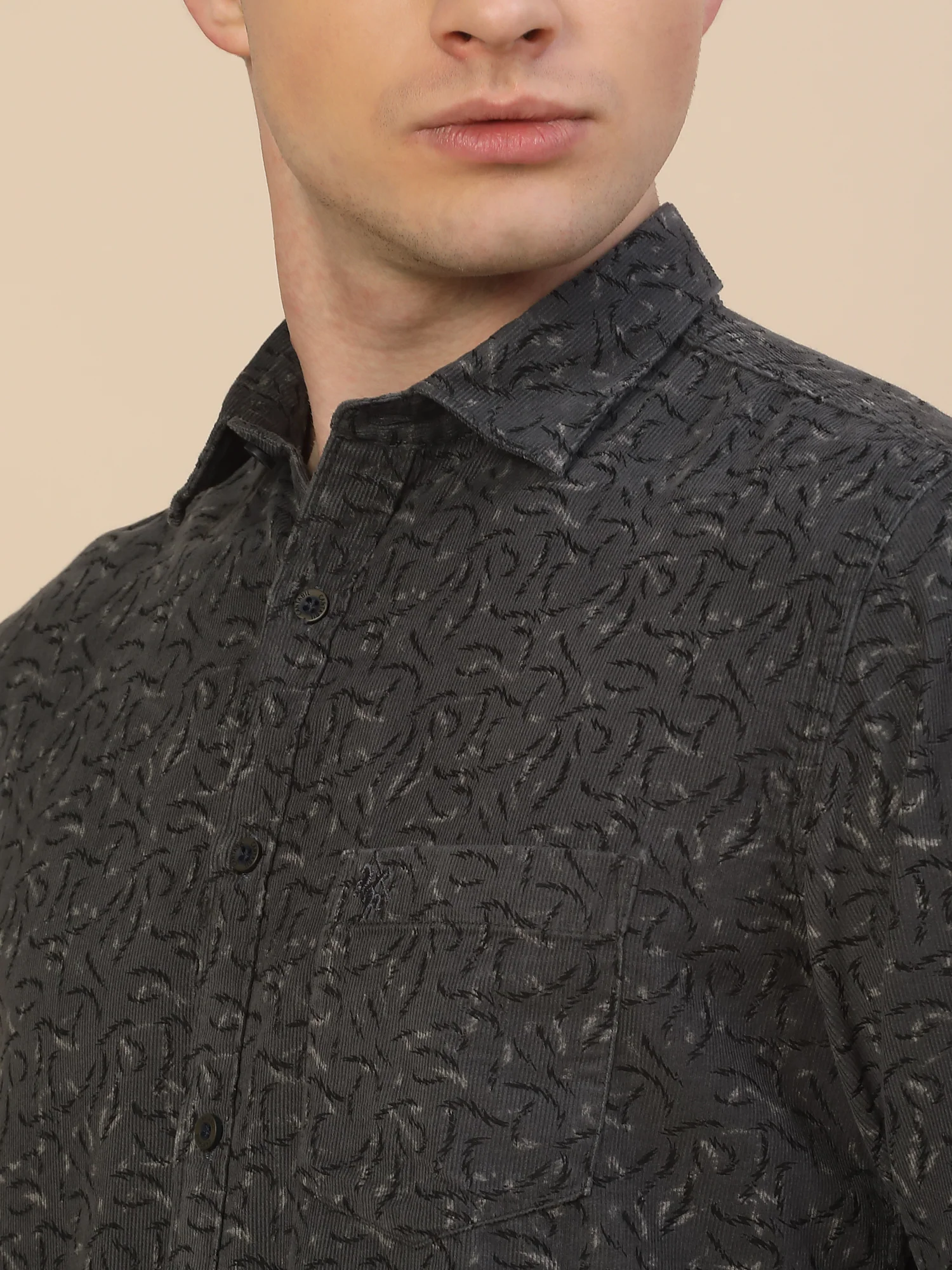 Casual Shirt for Men | Breathable & Soft with Color Fastness Regular Fit Spread Collar Neck Cotton Fabric Printed Pattern - Image 5