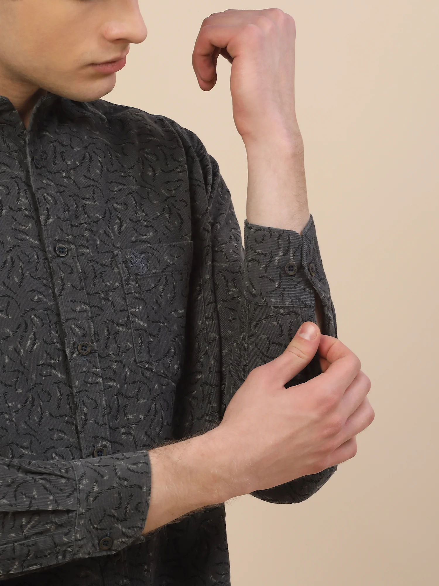 Casual Shirt for Men | Breathable & Soft with Color Fastness Regular Fit Spread Collar Neck Cotton Fabric Printed Pattern - Image 8