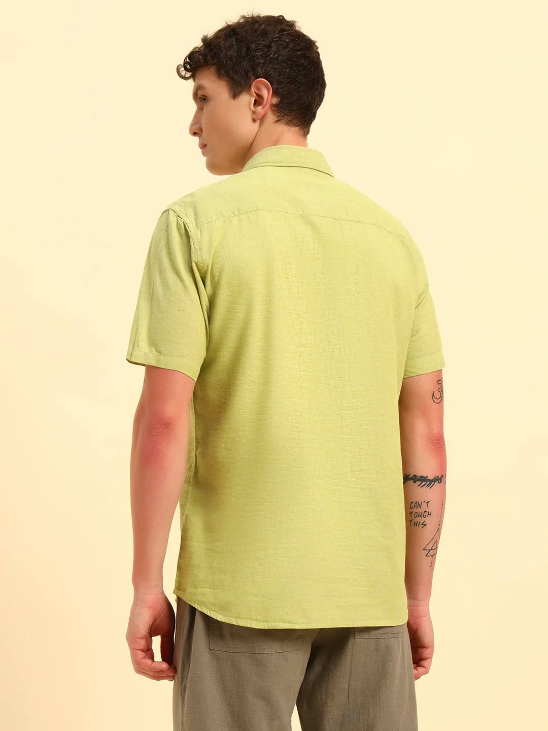 Casual Shirt for Men | Breathable & Soft with Color Fastness Regular Fit Spread Collar Neck Cotton Fabric Solid Pattern - Image 7