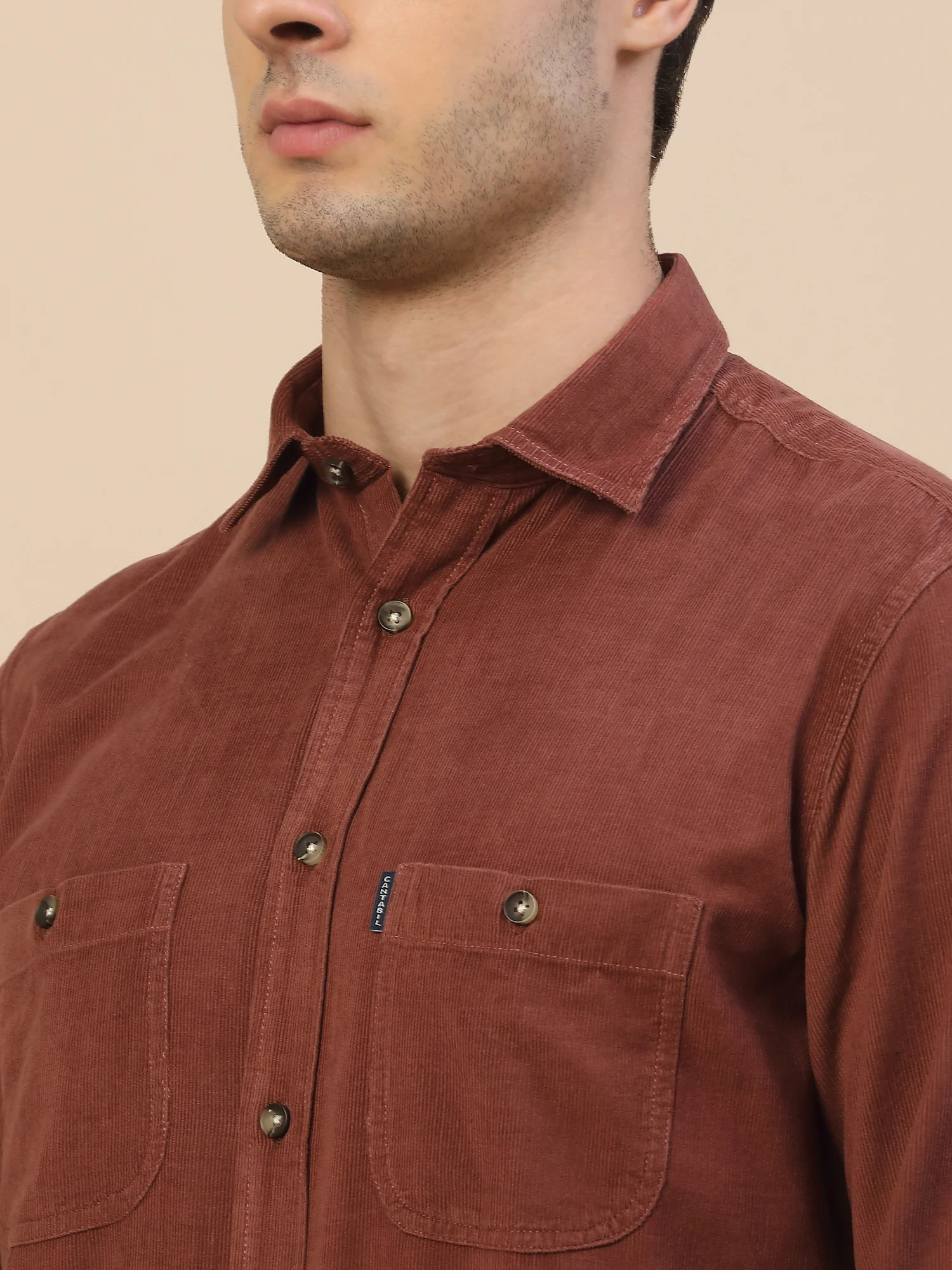 Casual Shirt for Men | Breathable & Soft with Color Fastness Regular Fit Spread Collar Neck Cotton Fabric Solid Pattern - Image 5