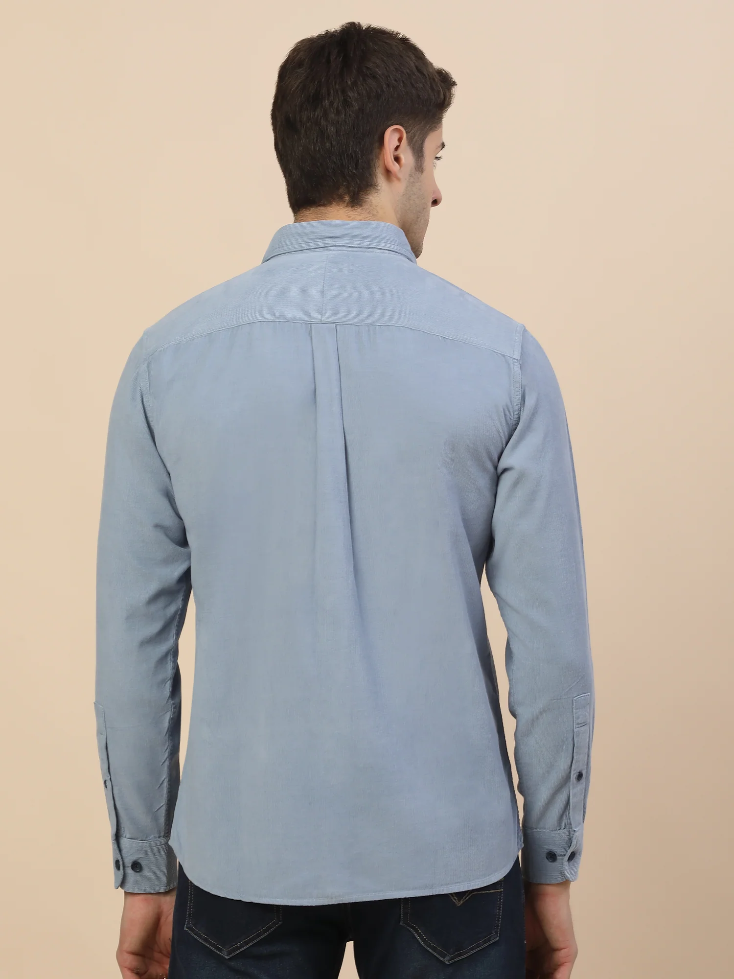 Casual Shirt for Men | Breathable & Soft with Color Fastness Regular Fit Spread Collar Neck Cotton Fabric Solid Pattern - Image 7