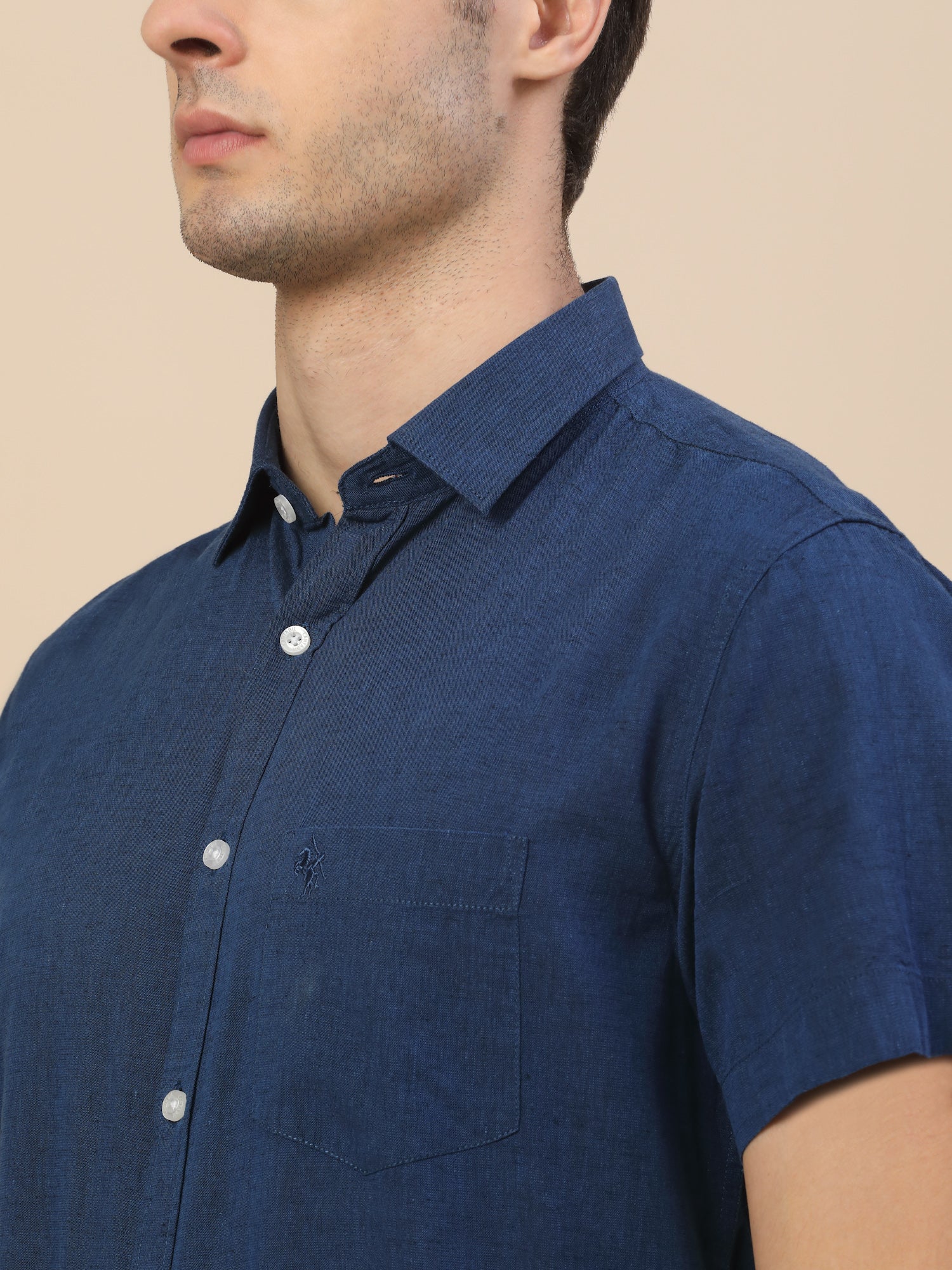 Casual Shirt for Men | Breathable & Soft with Color Fastness Regular Fit Spread Collar Neck Cotton Fabric Solid Pattern - Image 6