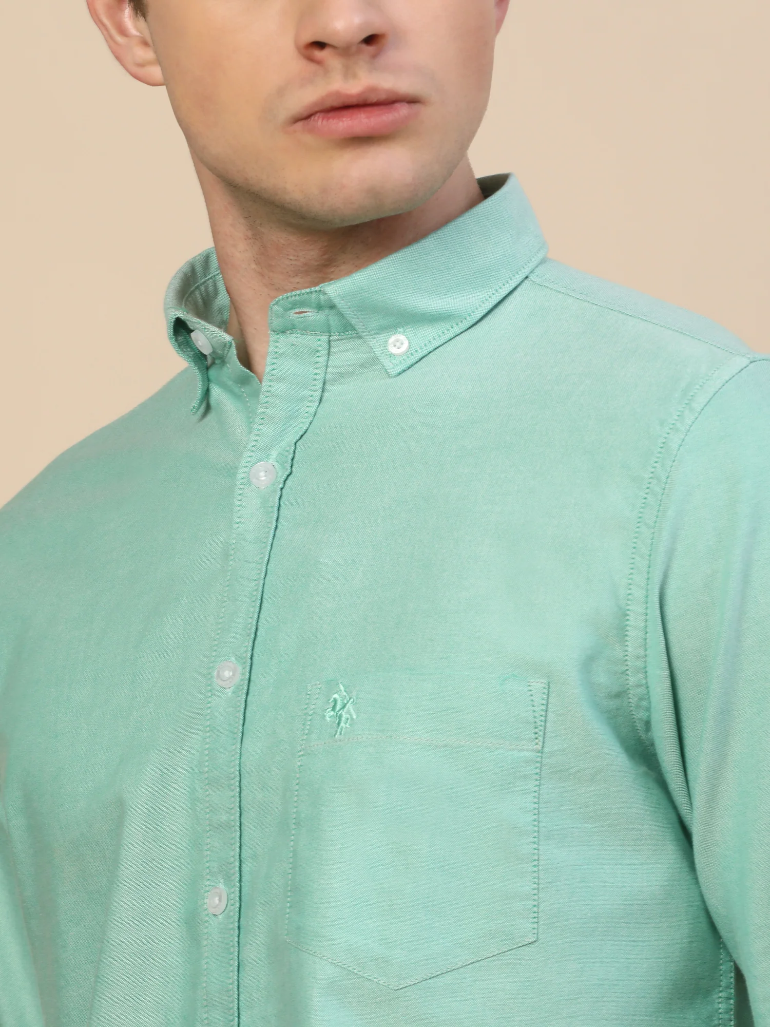 Casual Shirt for Men | Breathable & Soft with Color Fastness Regular Fit Spread Collar Neck Cotton Fabric Solid Pattern - Image 6