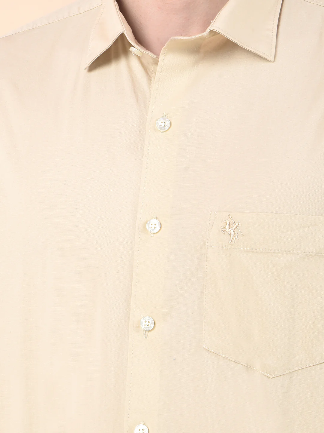 Casual Shirt for Men | Breathable & Soft with Color Fastness Slim Cotton Blend Fabric Solid Pattern - Image 8
