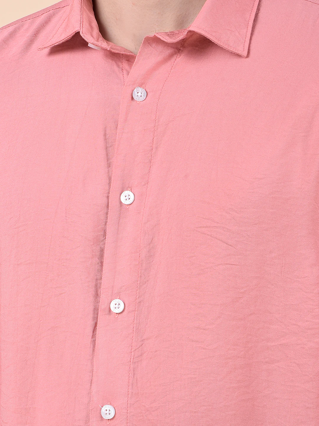 Casual Shirt for Men | Breathable & Soft with Color Fastness Slim Cotton Blend Fabric Solid Pattern - Image 7