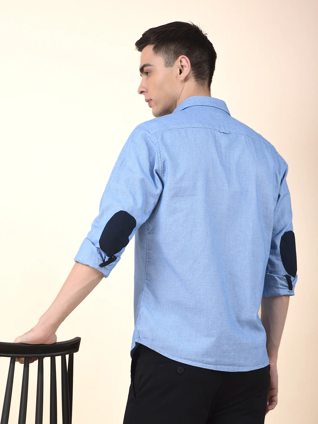 Casual Shirt for Men | Breathable & Soft with Color Fastness Slim Cotton Fabric Self Design Pattern - Image 10